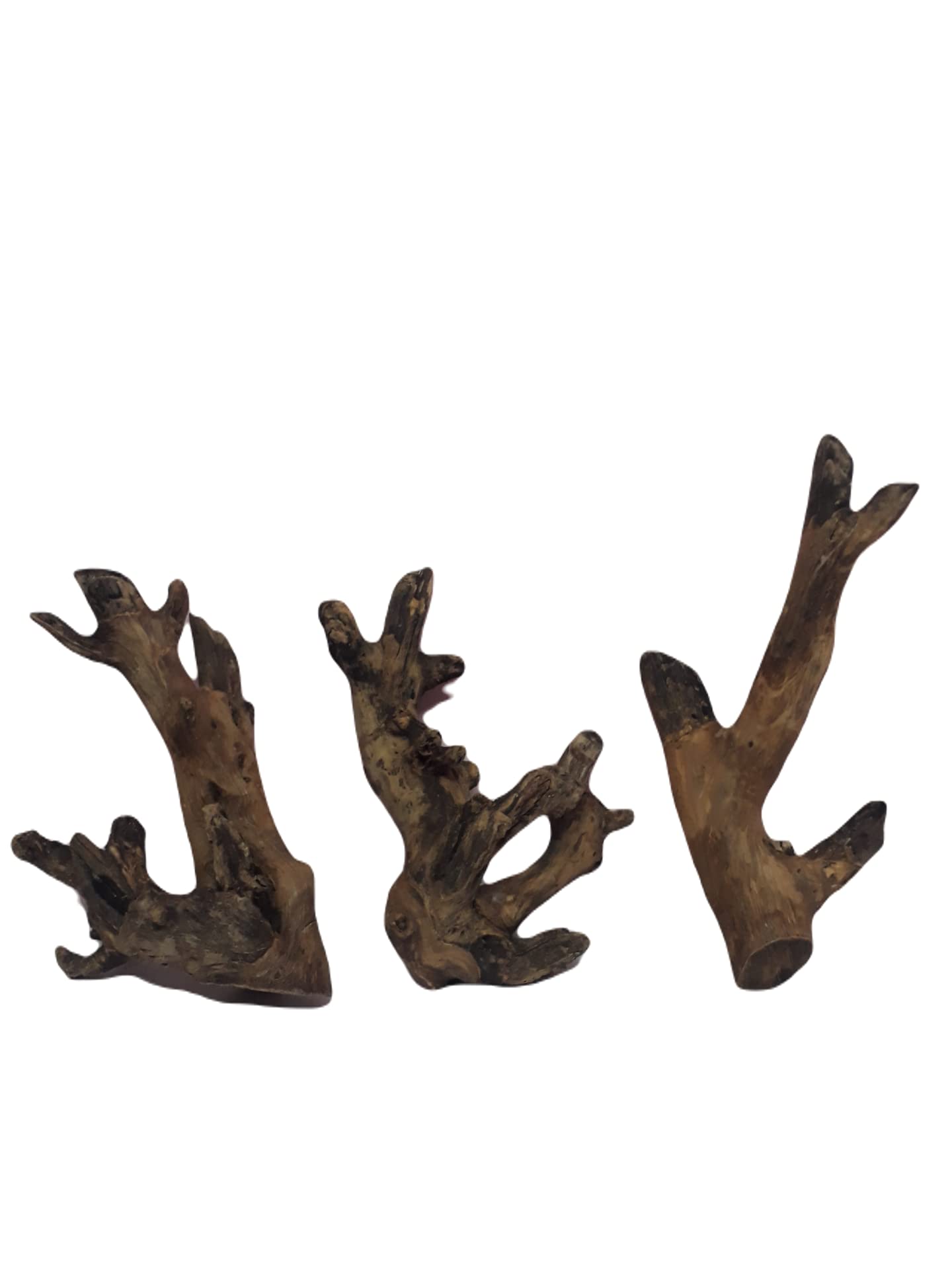 DKS STORES Driftwood For Aquarium Original Teak Wood Three Pieces (Random Shape)