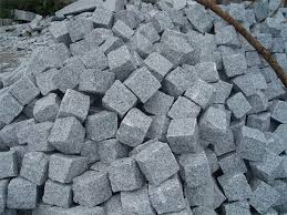 Granite Cube Stone 8 cm Black Rock 3 Pieces 