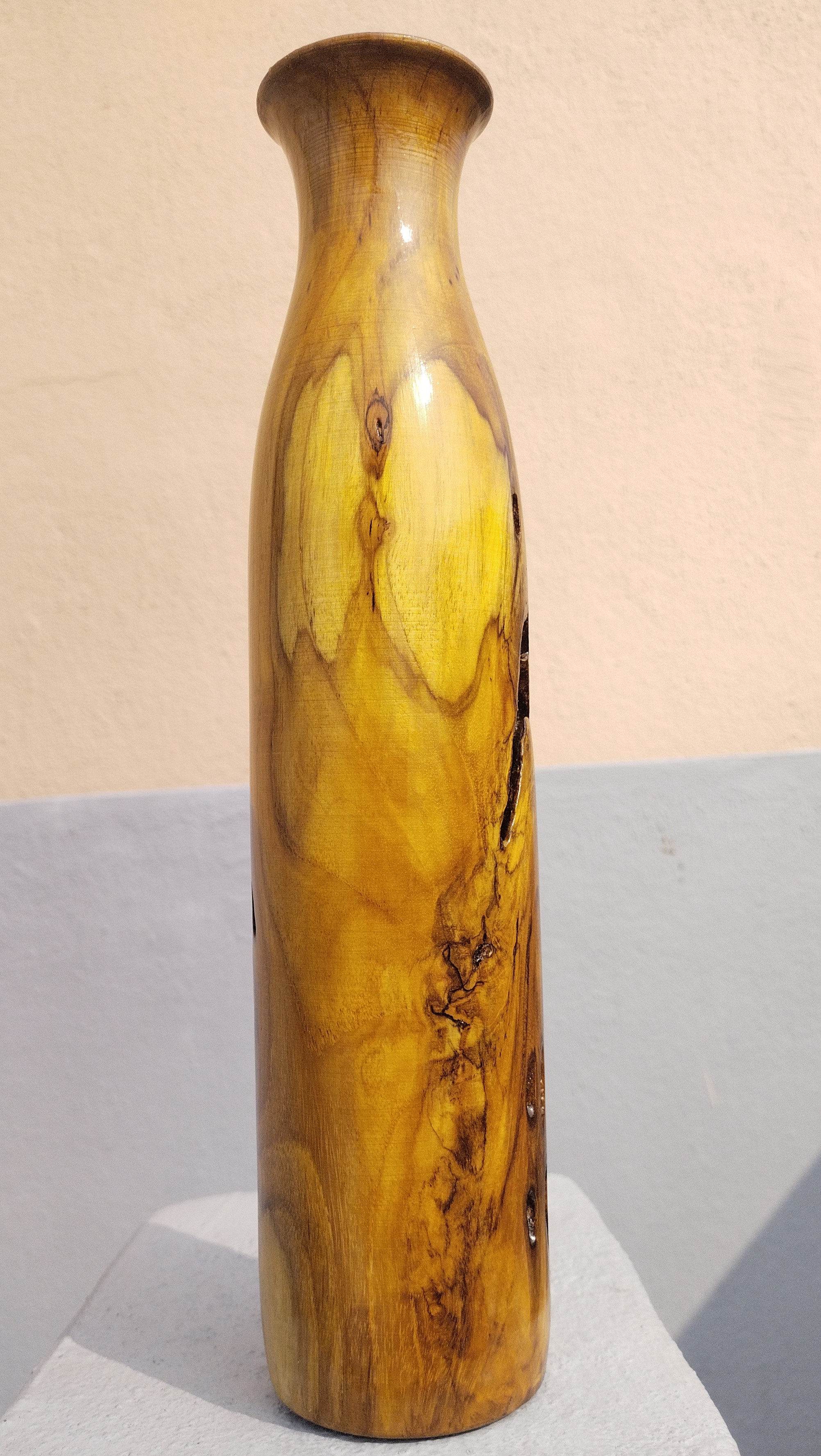 Rustic Teak wood flower vase Hand made 