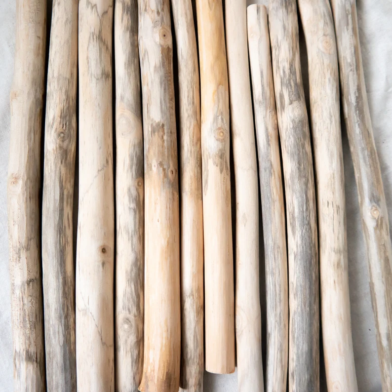 Driftwood for Aquarium Original Teak Wood 10 Sticks 50 cm Long