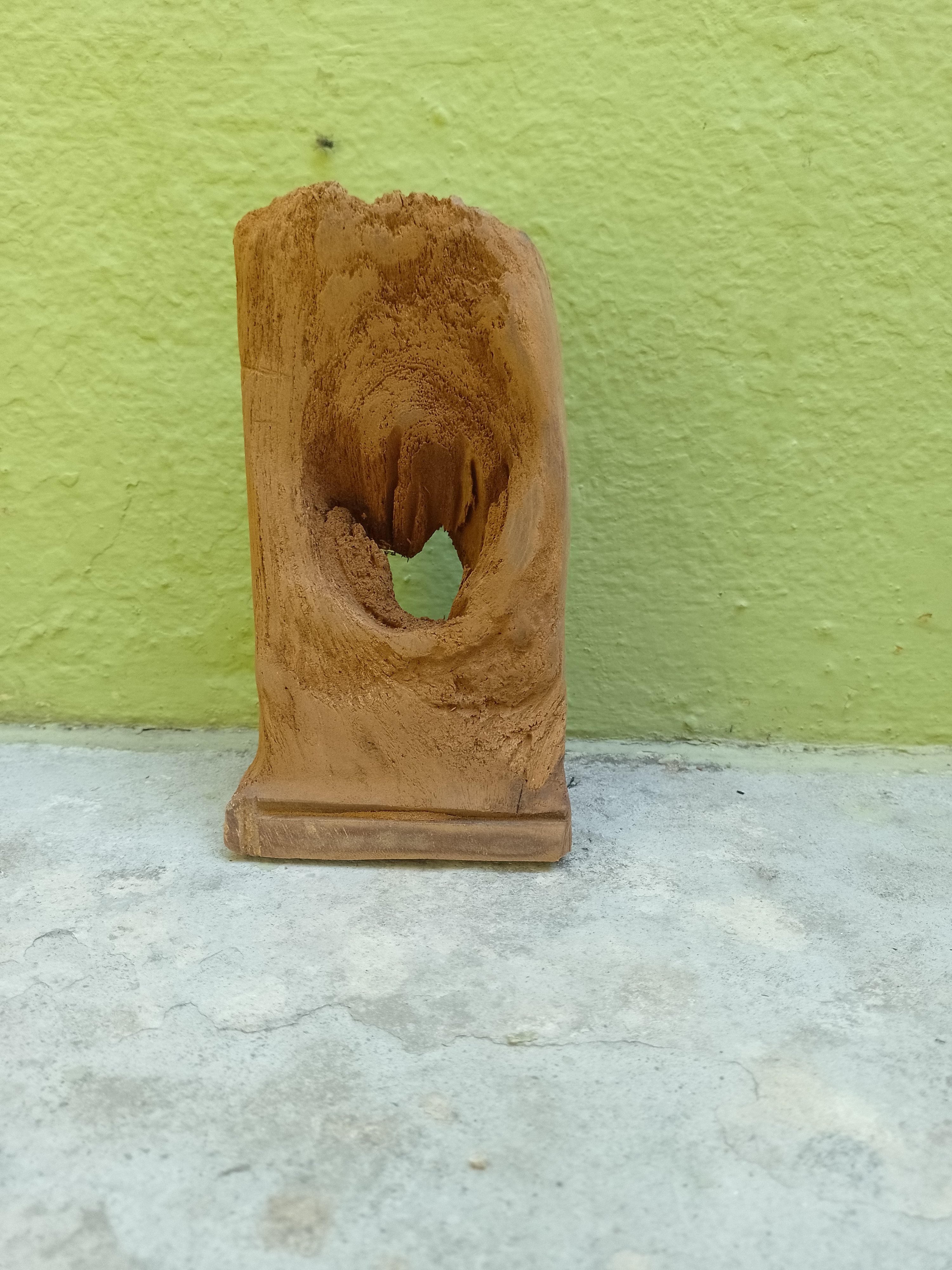 Natural Wooden Sculpture Unique Rustic Decor (Old Burmese wood 80 Years old)