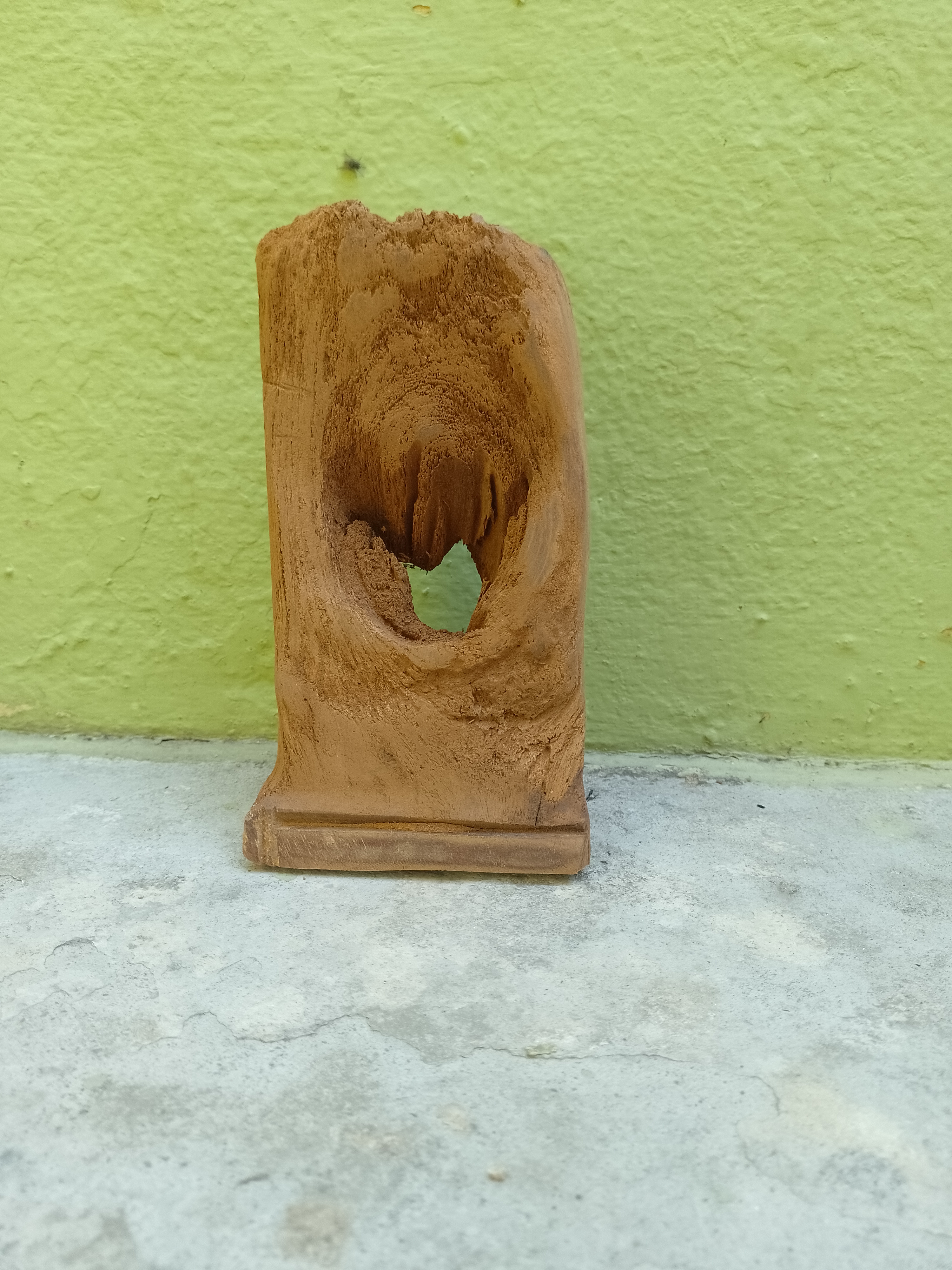 Natural Wooden Sculpture Unique Rustic Decor (Old Burmese wood 80 Years old)