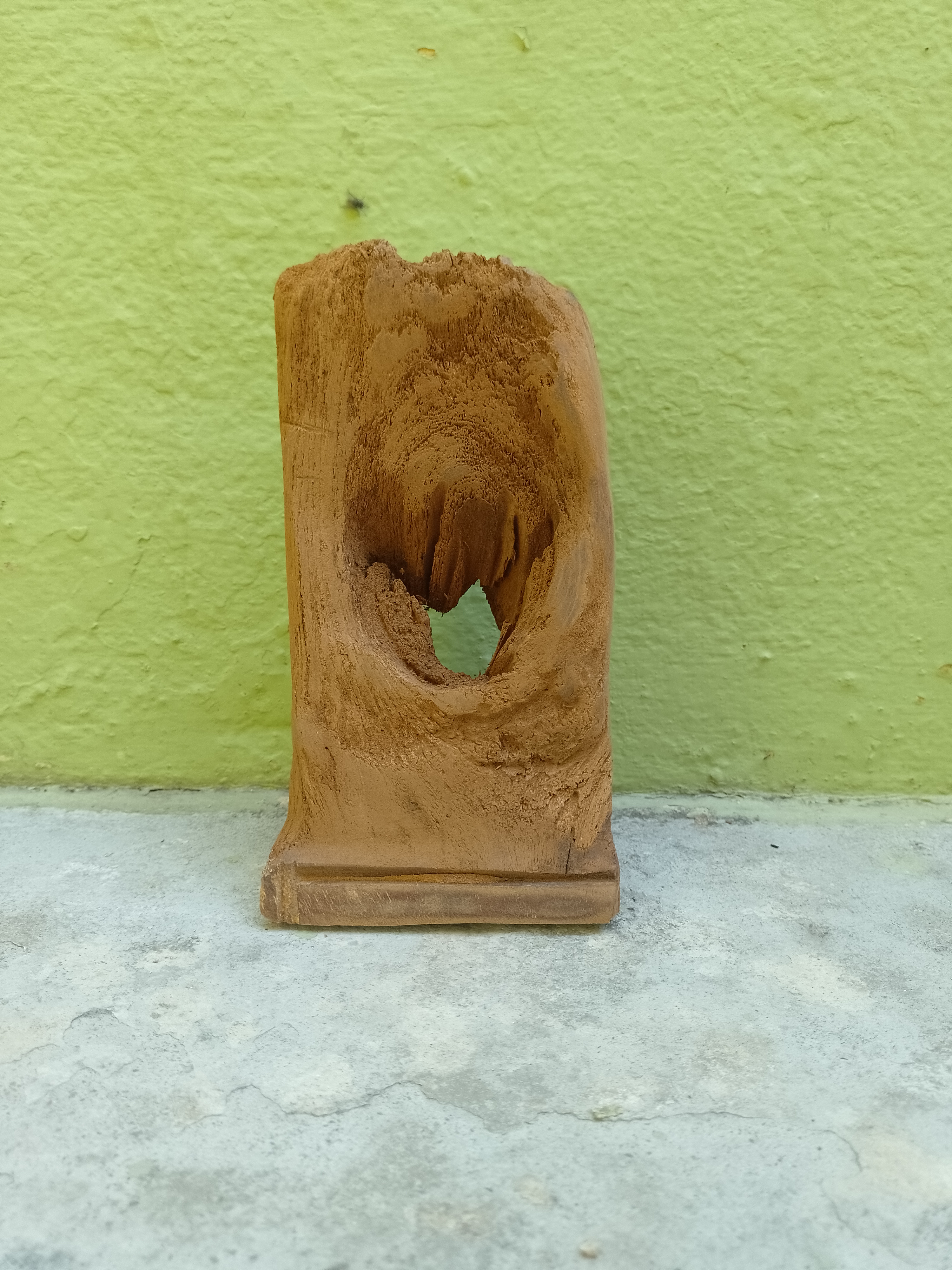 Natural Wooden Sculpture Unique Rustic Decor (Old Burmese wood 80 Years old)