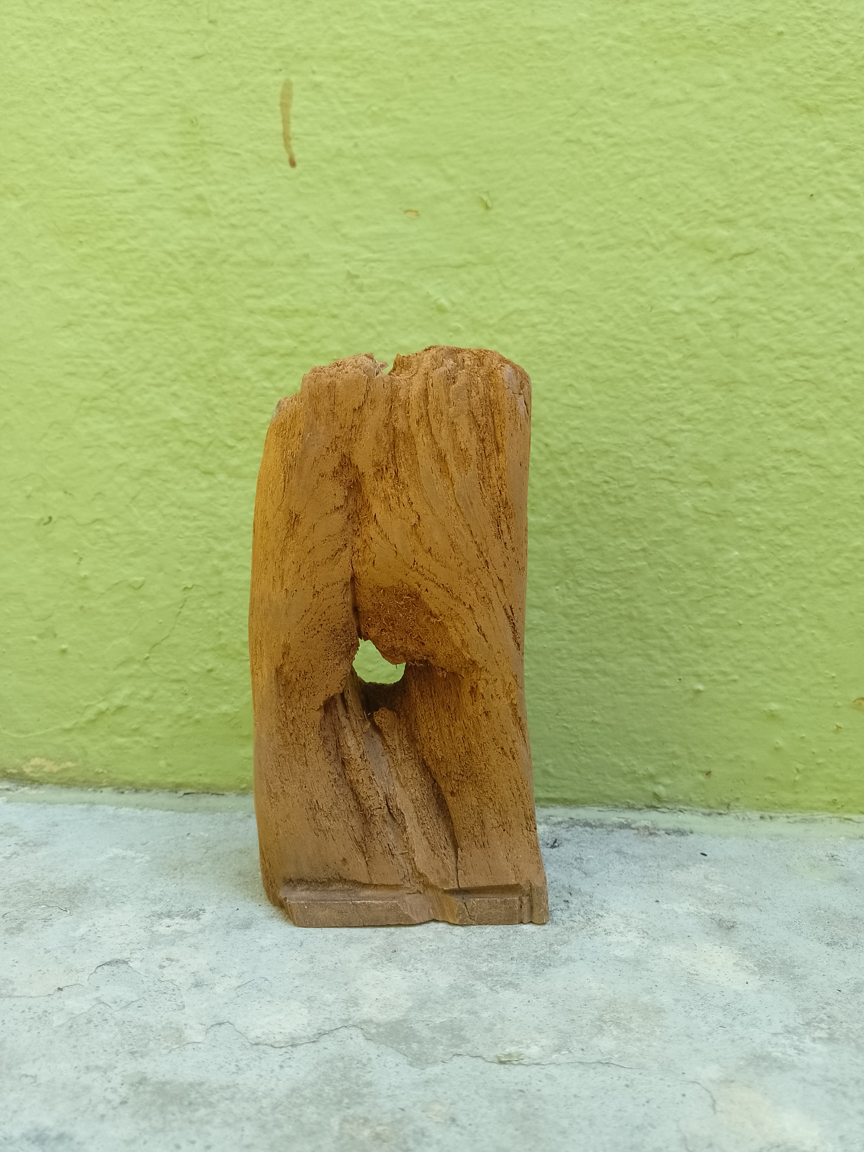 Natural Wooden Sculpture Unique Rustic Decor (Old Burmese wood 80 Years old)