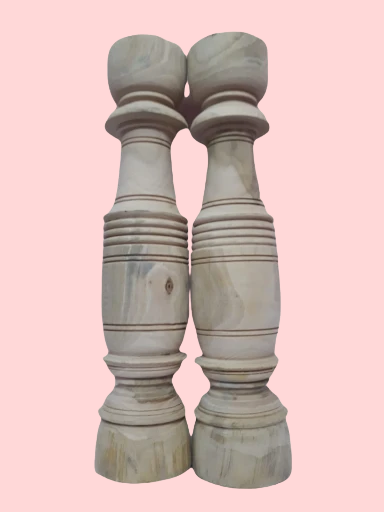 Original Teak wood legs two Pieces used for Furniture/coffee table/Lamp/ indoor décor, table etc