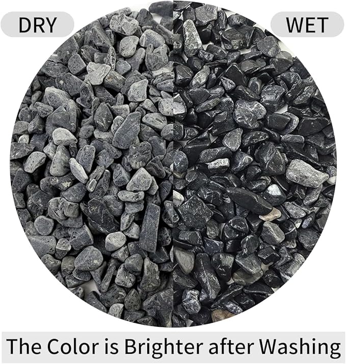 Small Black Decorative Gravel Black Chips 1 kg