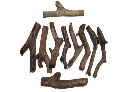 Driftwood For Aquarium or Craft work Or air plant display Original Teak wood 10 solid Craft Piece Bunch Total weight 4.6 KG(Random shape)