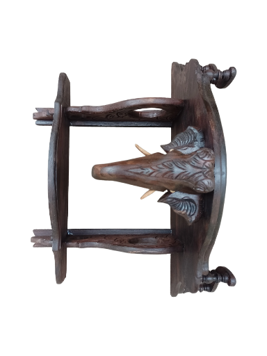 Handcrafted Wooden Magazine Rack Rose wood 