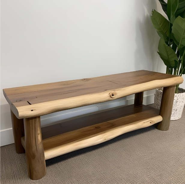 Driftwood wooden Bench 2.5 feet long 