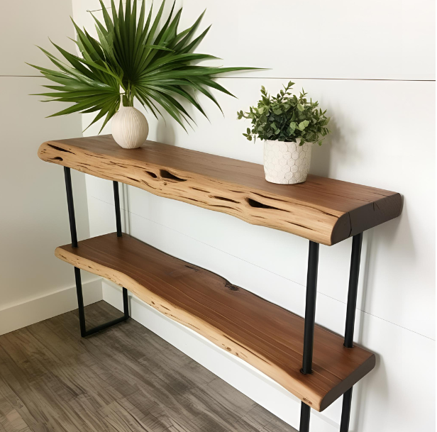 Teak Wooden Console Table 2.5 Feet long 
