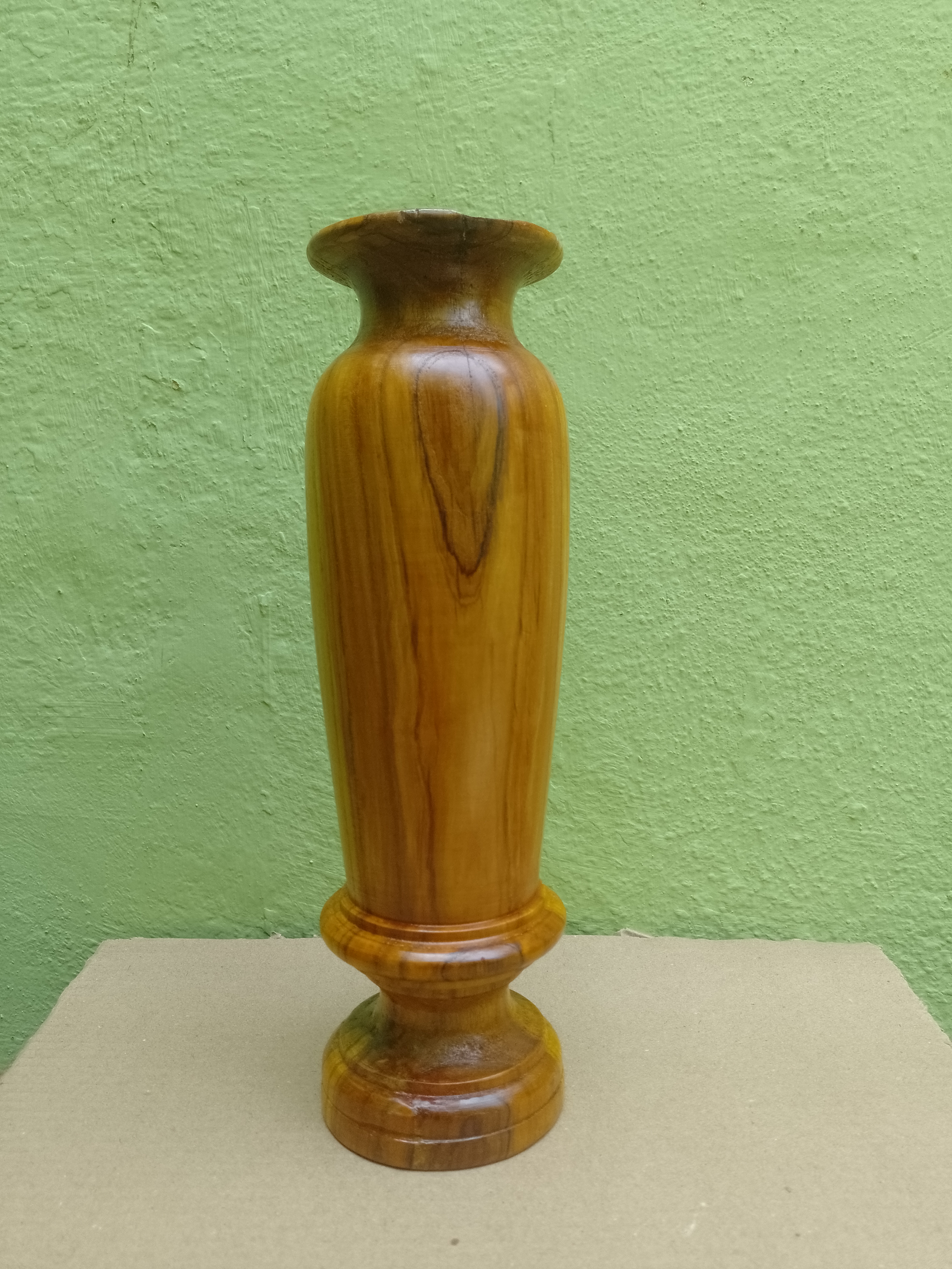 Teak Wooden Vase