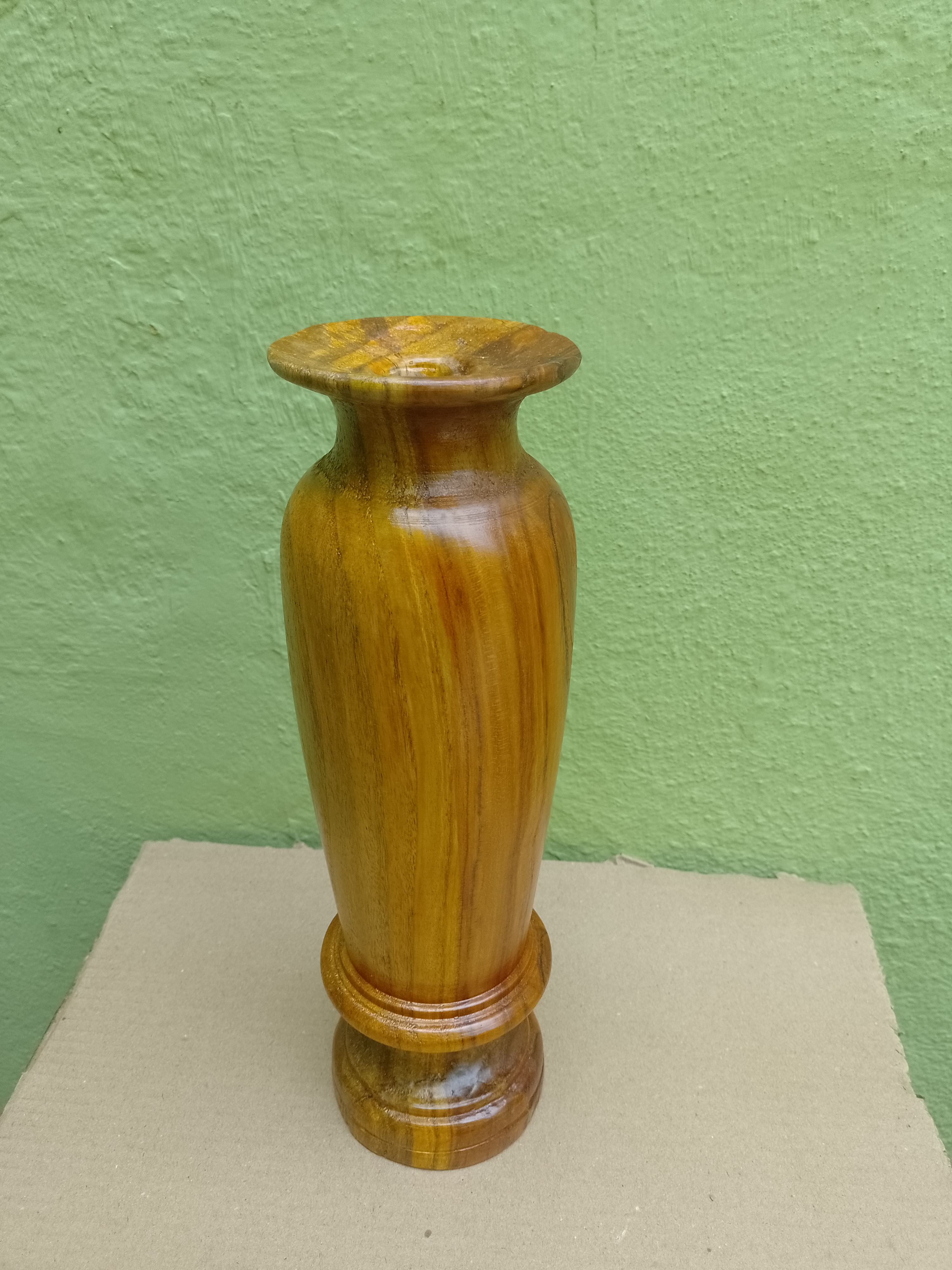 Teak Wooden Vase