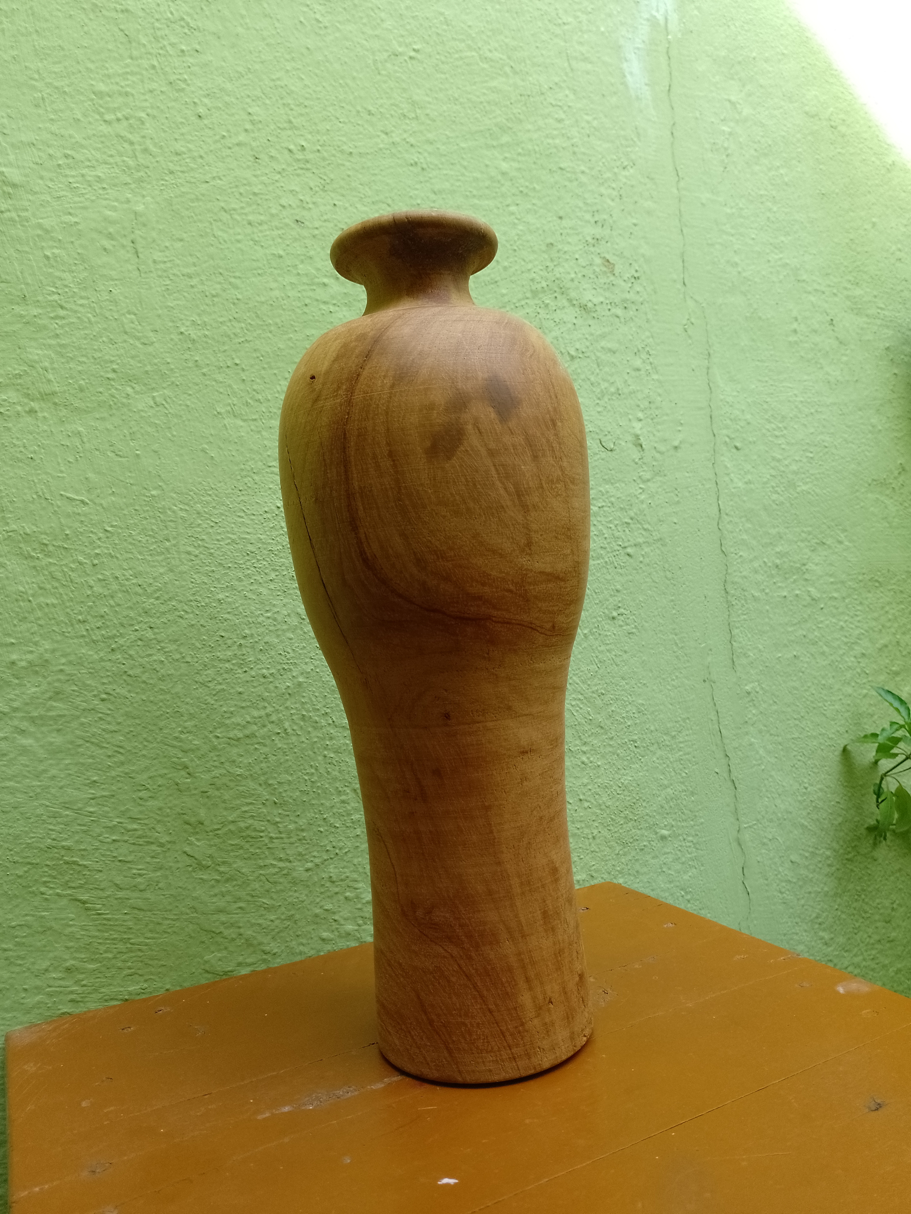 Rustic Handcrafted Wooden Vase