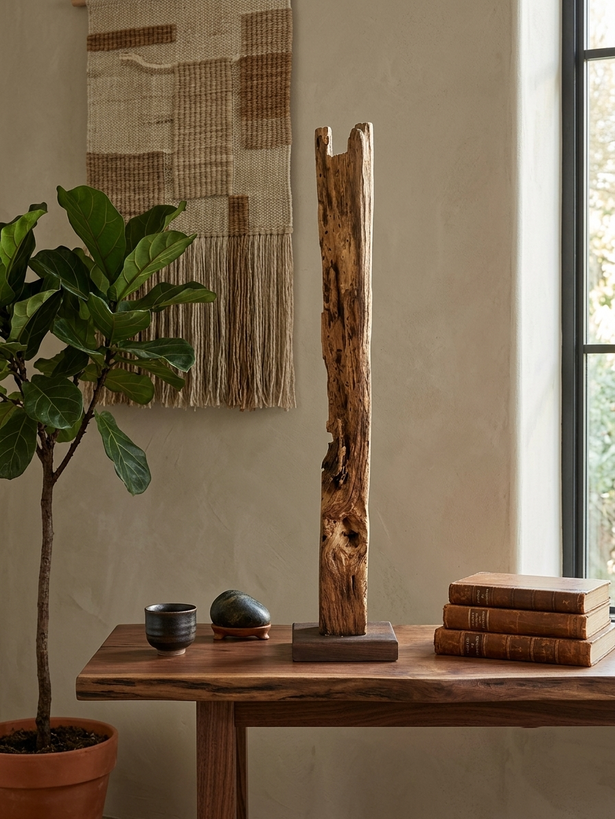  The Crown Jewel of the Forest: 80-Year-Old Dalbergia latifolia -East Indian Rose wood Driftwood Sculpture. 30 Inch Height 