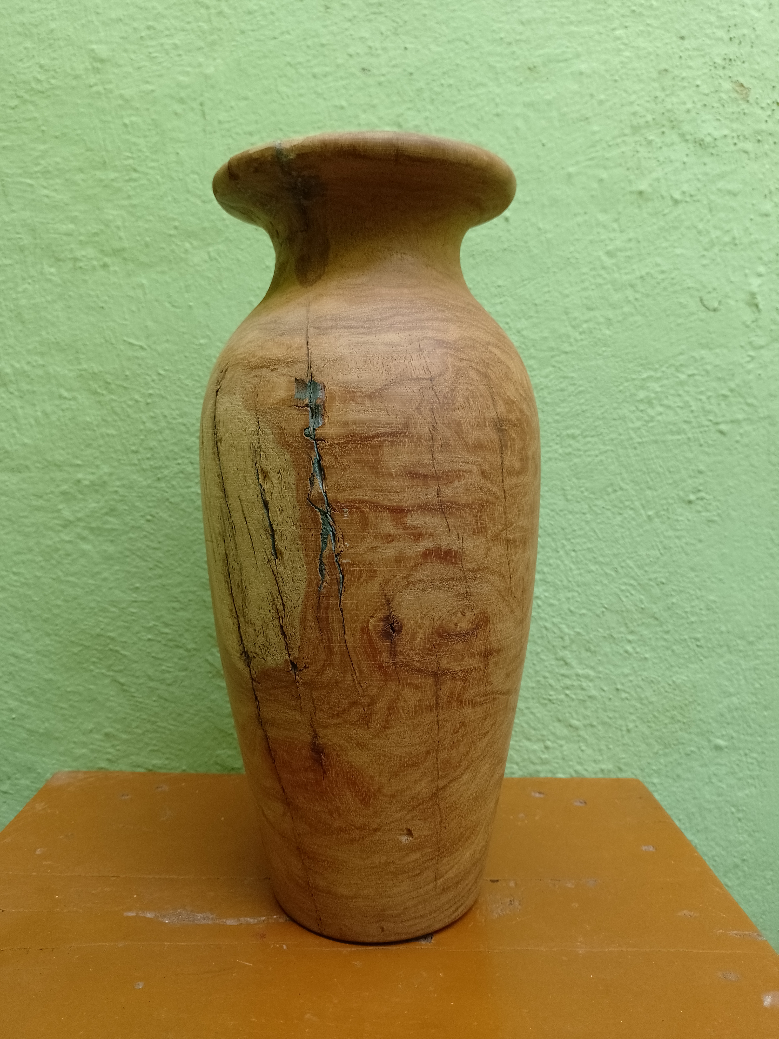 Handcrafted Rustic Wooden Vase