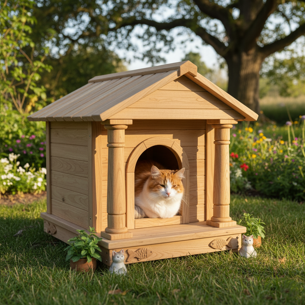 Luxury Wooden Pet House- Custom order available in variable sizes-Price may vary for different sizes