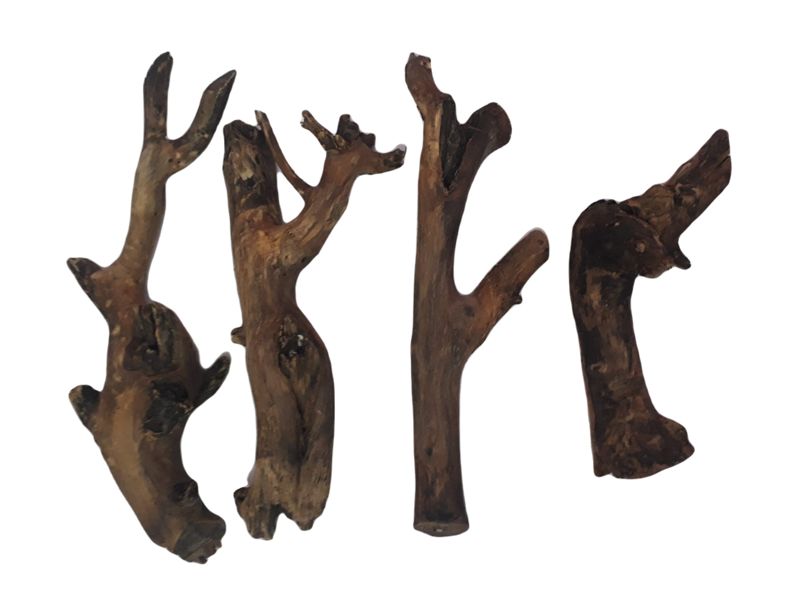 Driftwood For Aquarium Original Teak wood Four Pieces useful for craftwork, bird wooden perch