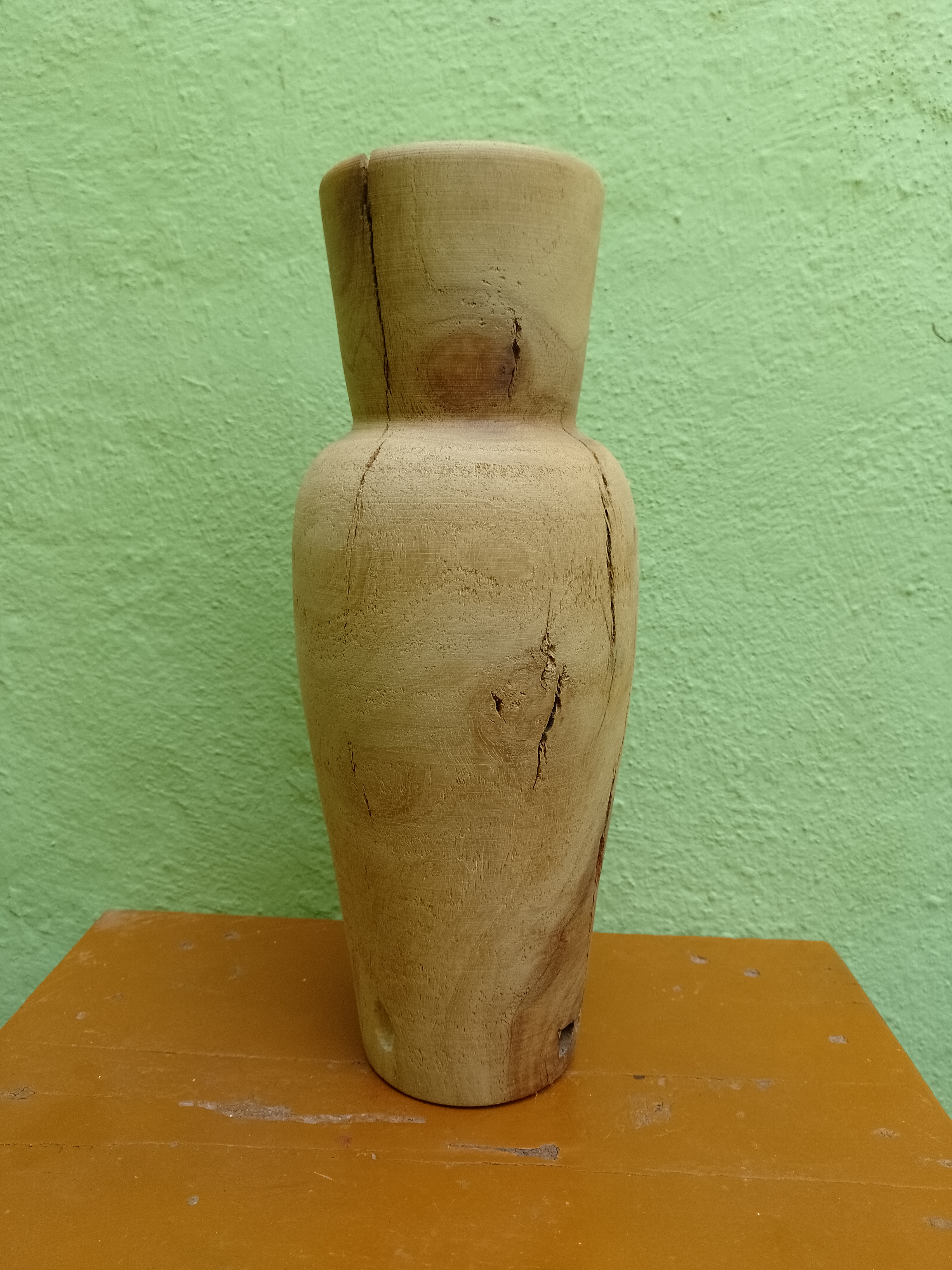 Handcrafted Rustic Wooden Vase