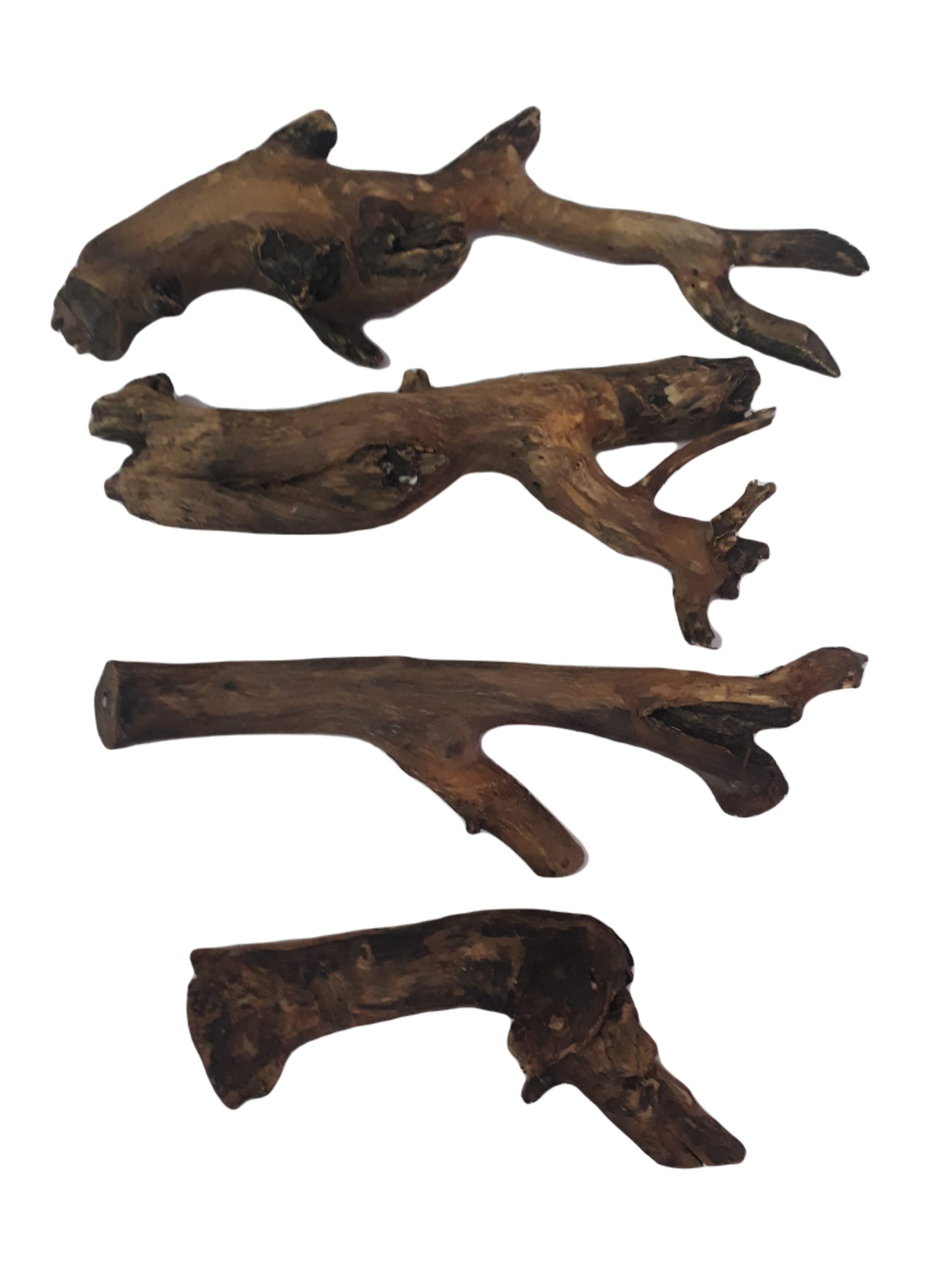 Driftwood For Aquarium Original Teak wood Four Pieces useful for craftwork, bird wooden perch