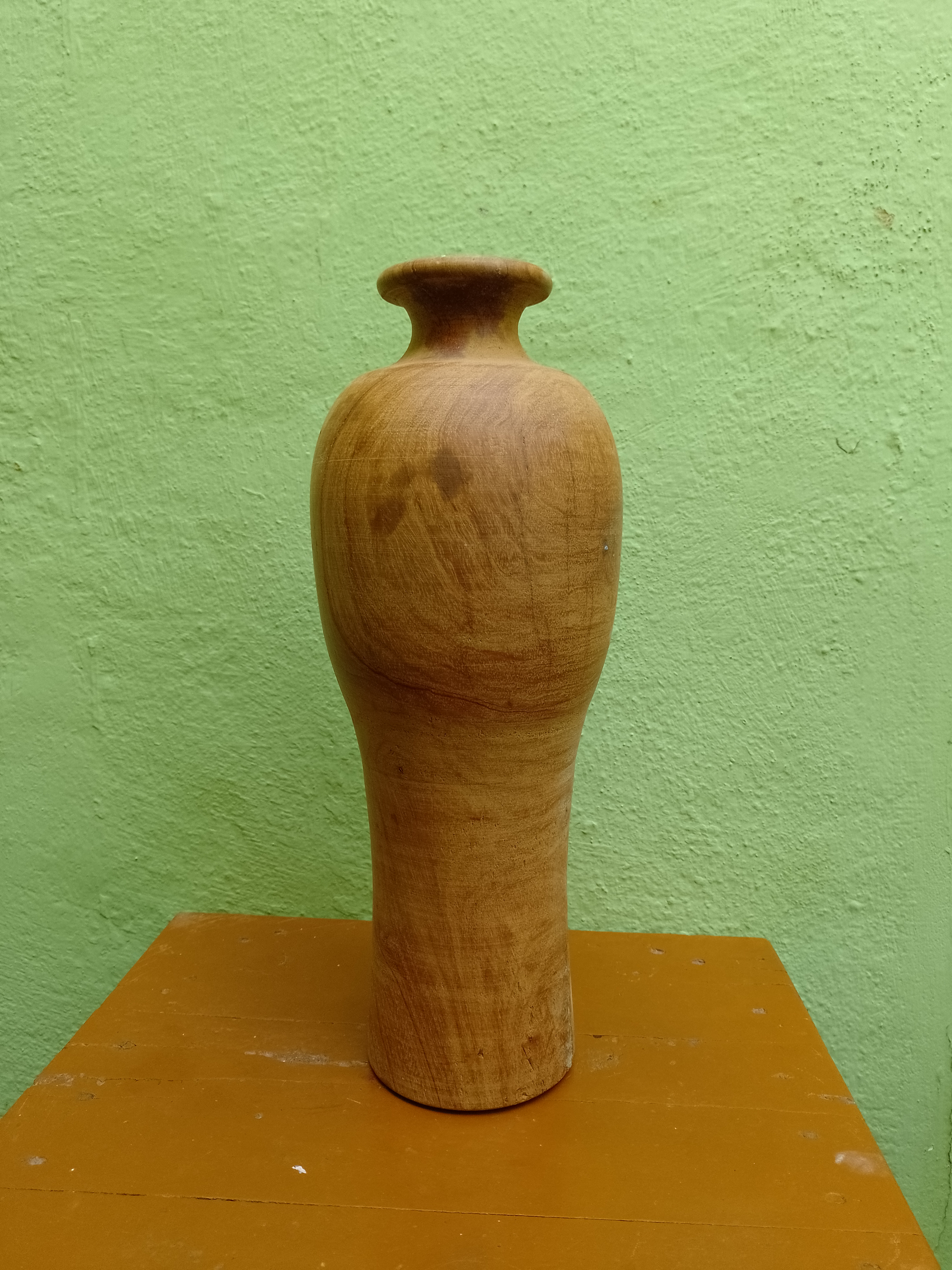 Rustic Handcrafted Wooden Vase