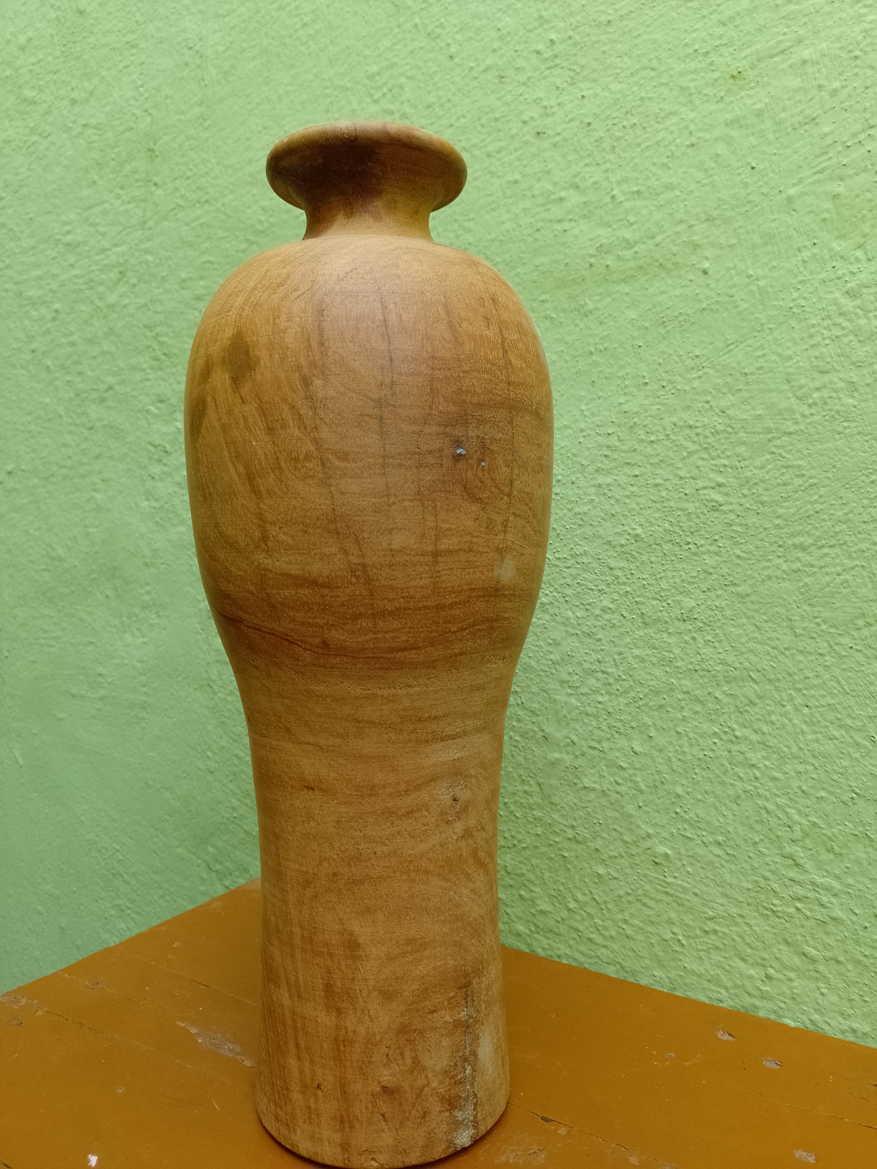 Rustic Handcrafted Wooden Vase