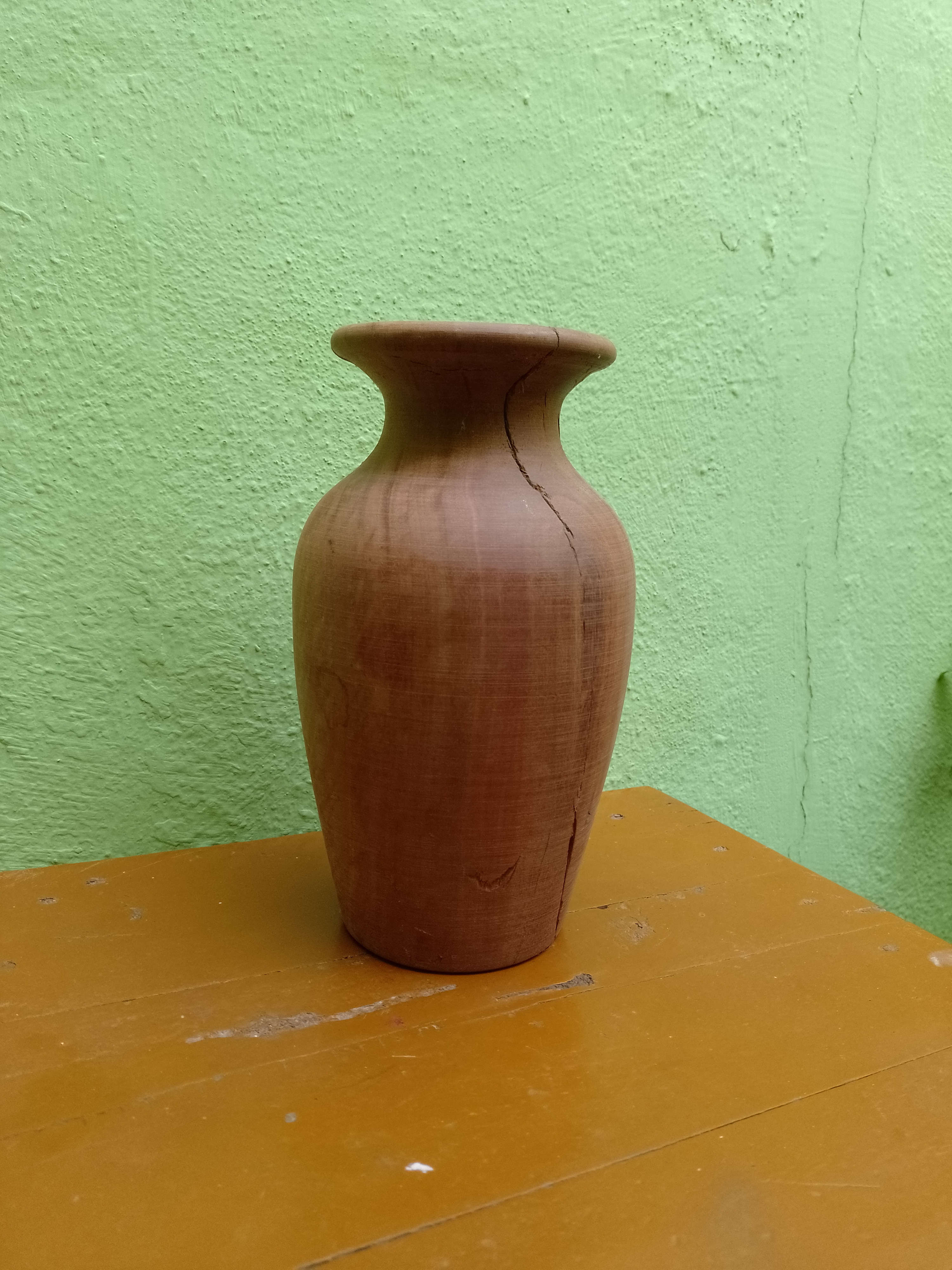 Handcrafted Rustic Wooden Vase
