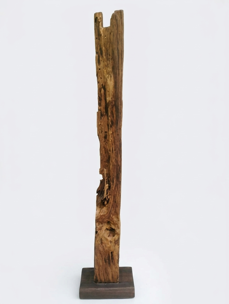  The Crown Jewel of the Forest: 80-Year-Old Dalbergia latifolia -East Indian Rose wood Driftwood Sculpture. 30 Inch Height 