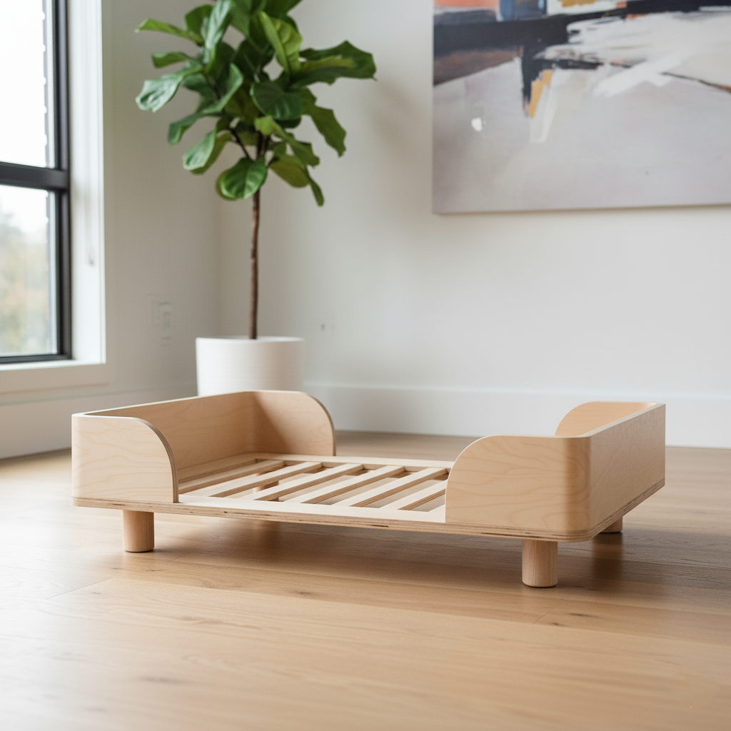 Modern Wooden Pet Bed Frame without cushion 