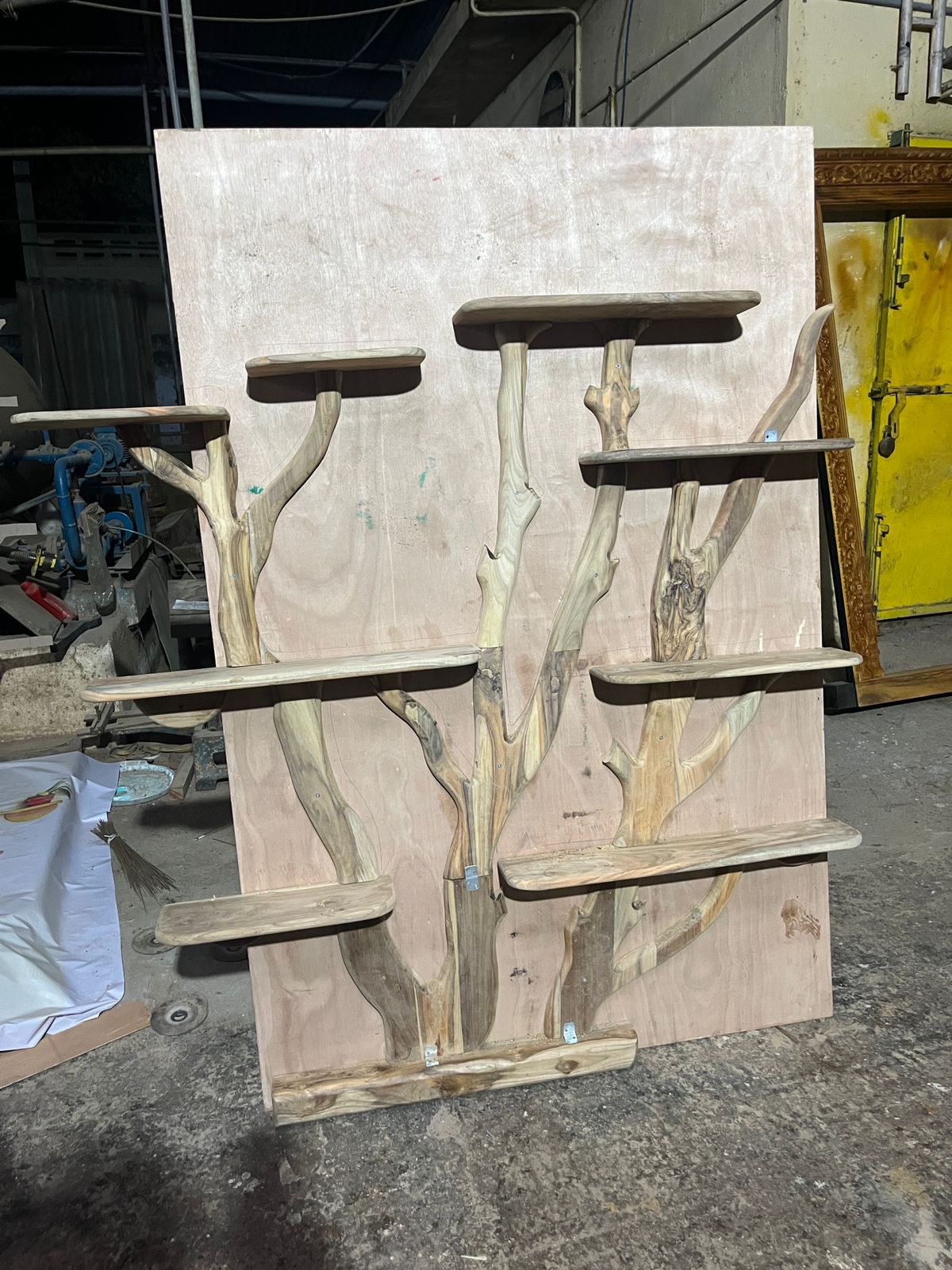 Teak Tree Wooden Wall Shelf 5 x5 feet 