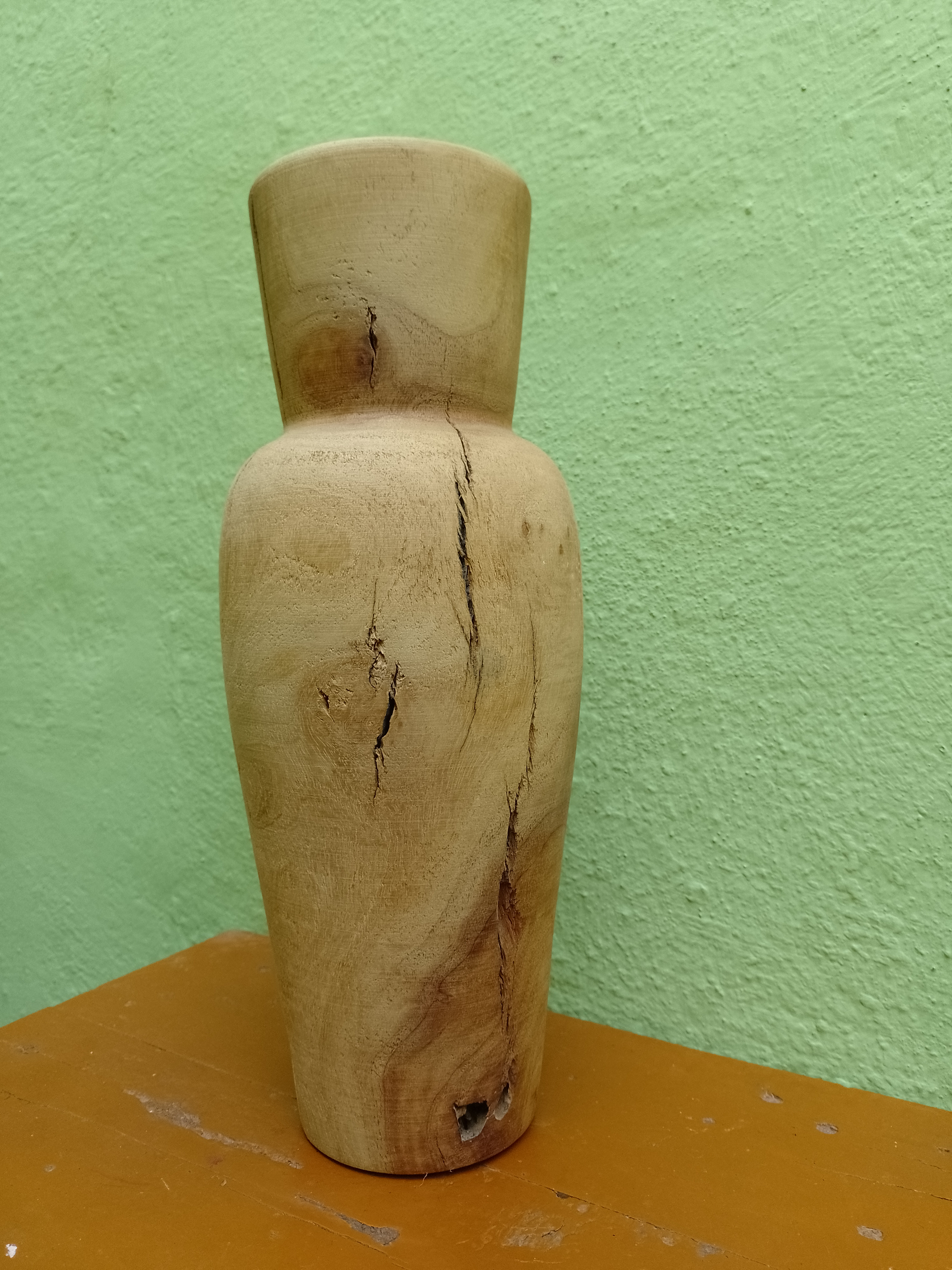Handcrafted Rustic Wooden Vase