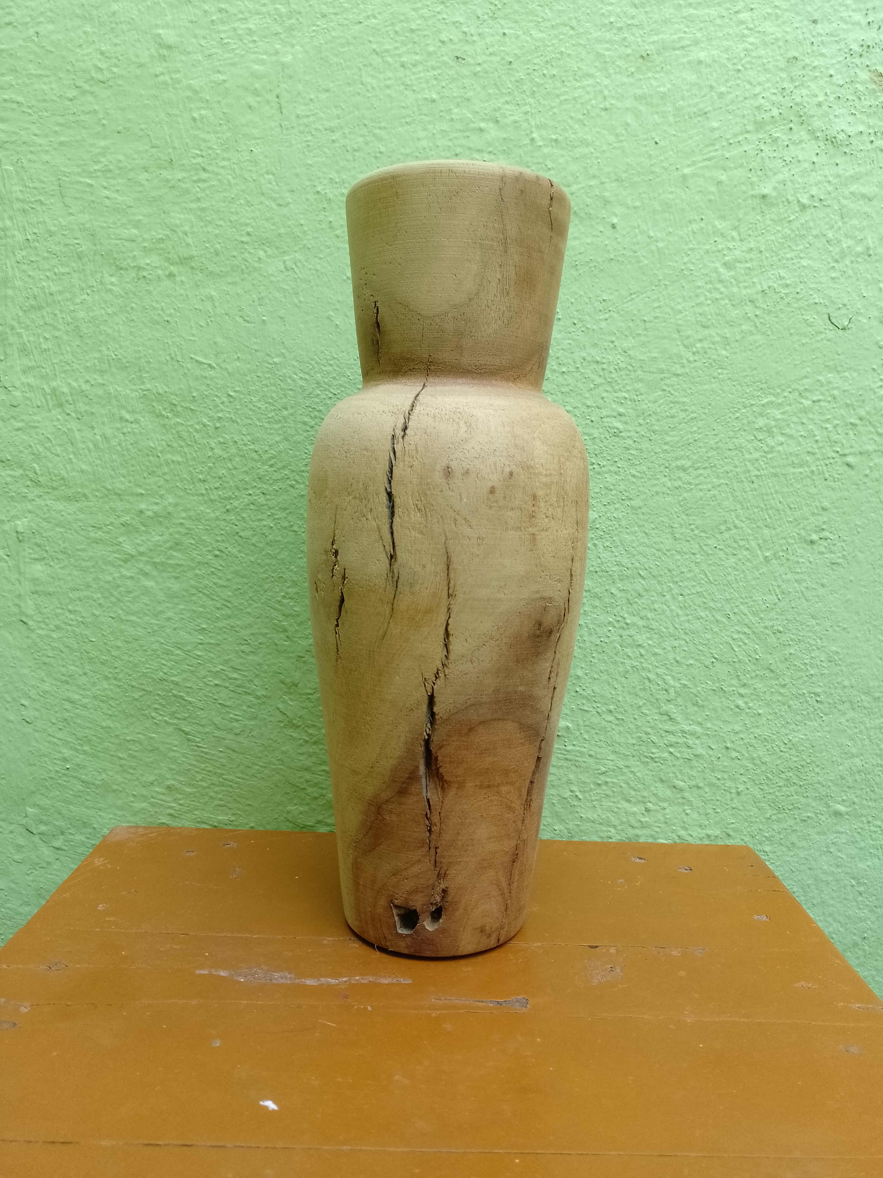 Handcrafted Rustic Wooden Vase