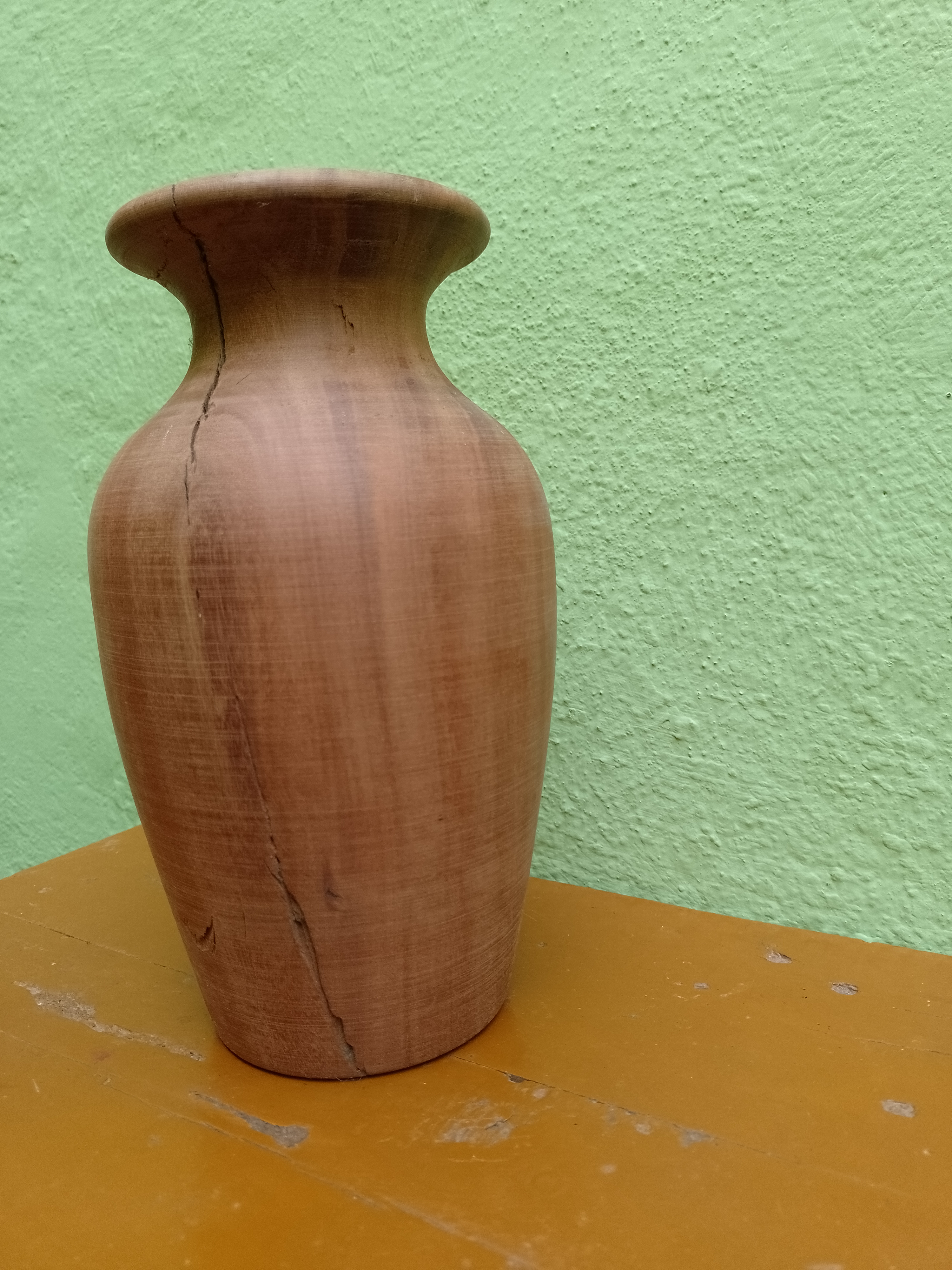 Handcrafted Rustic Wooden Vase