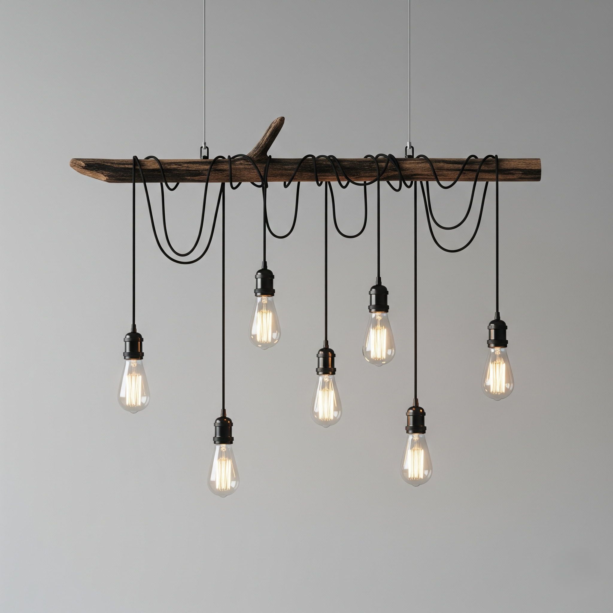 Rustic Branch Pendant Light Custom order available in variable sizes