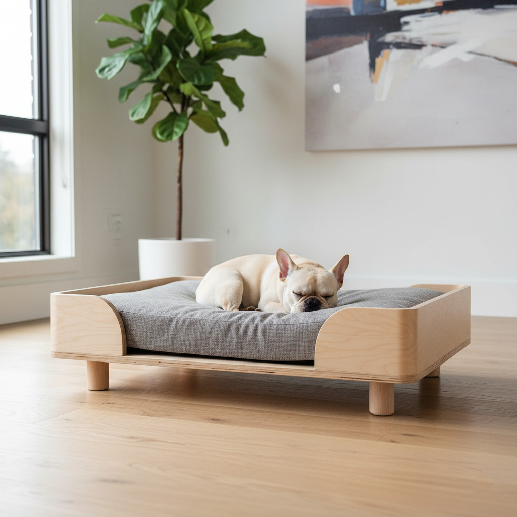 Modern Wooden Pet Bed Frame without cushion 