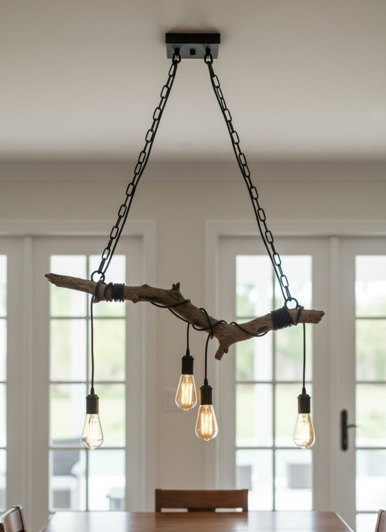 Driftwood Chandelier light 