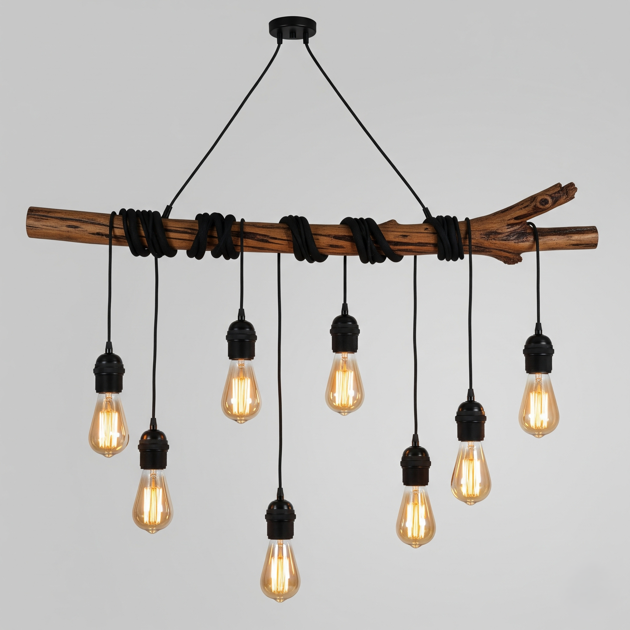 Rustic Branch Pendant Light Custom order available in variable sizes