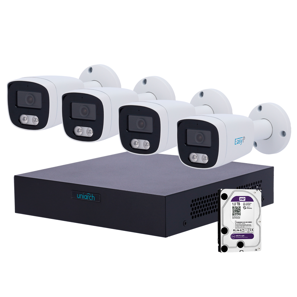 Kit de Videovigilância Uniarch 4 MP