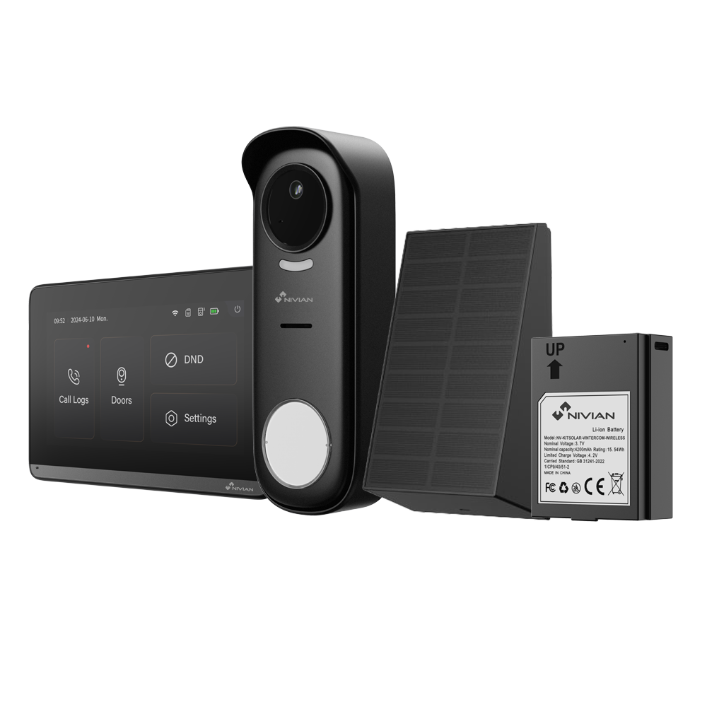 Videoporteiro Sem fios Solar