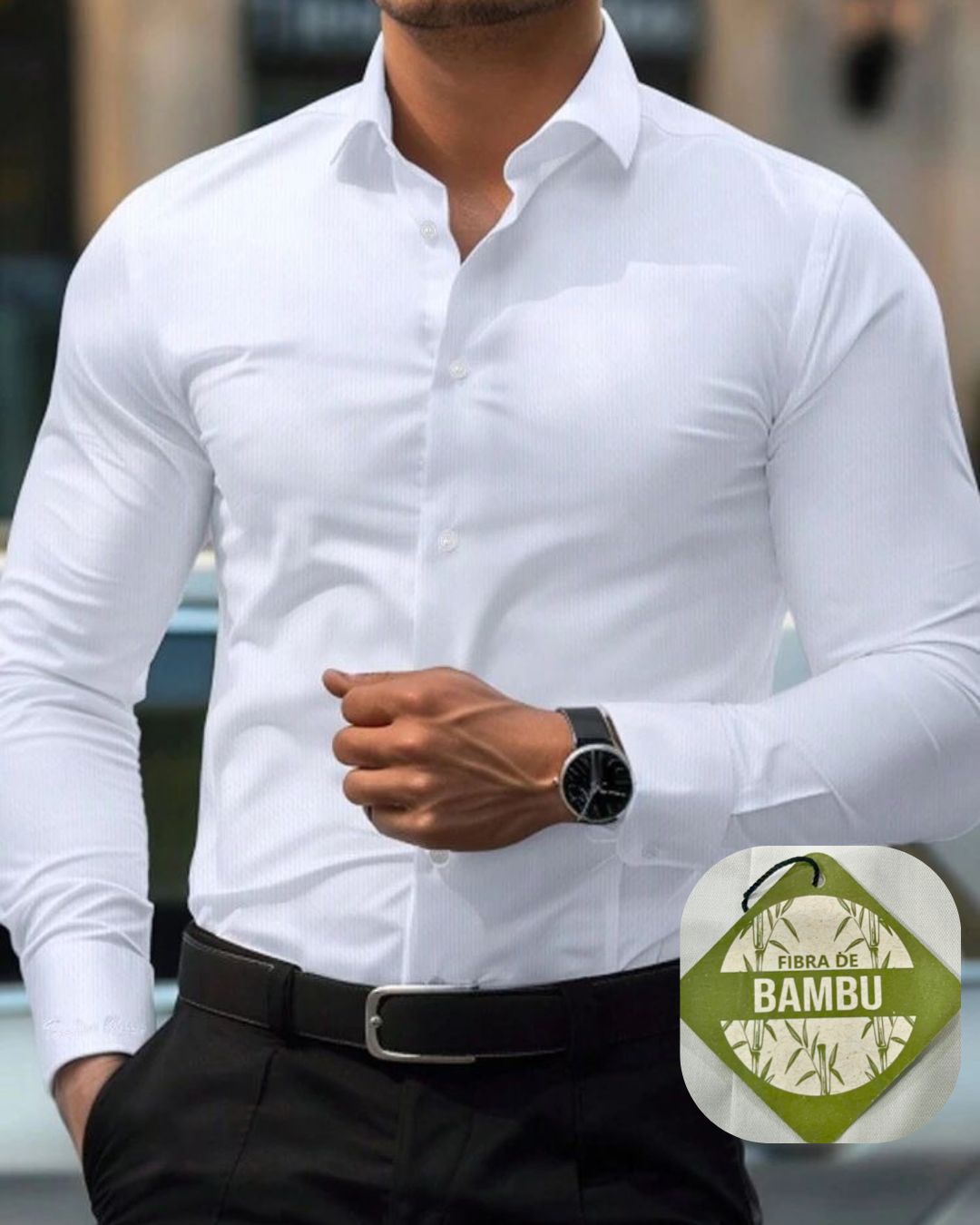 Camisas sociais em fibra de bambu
