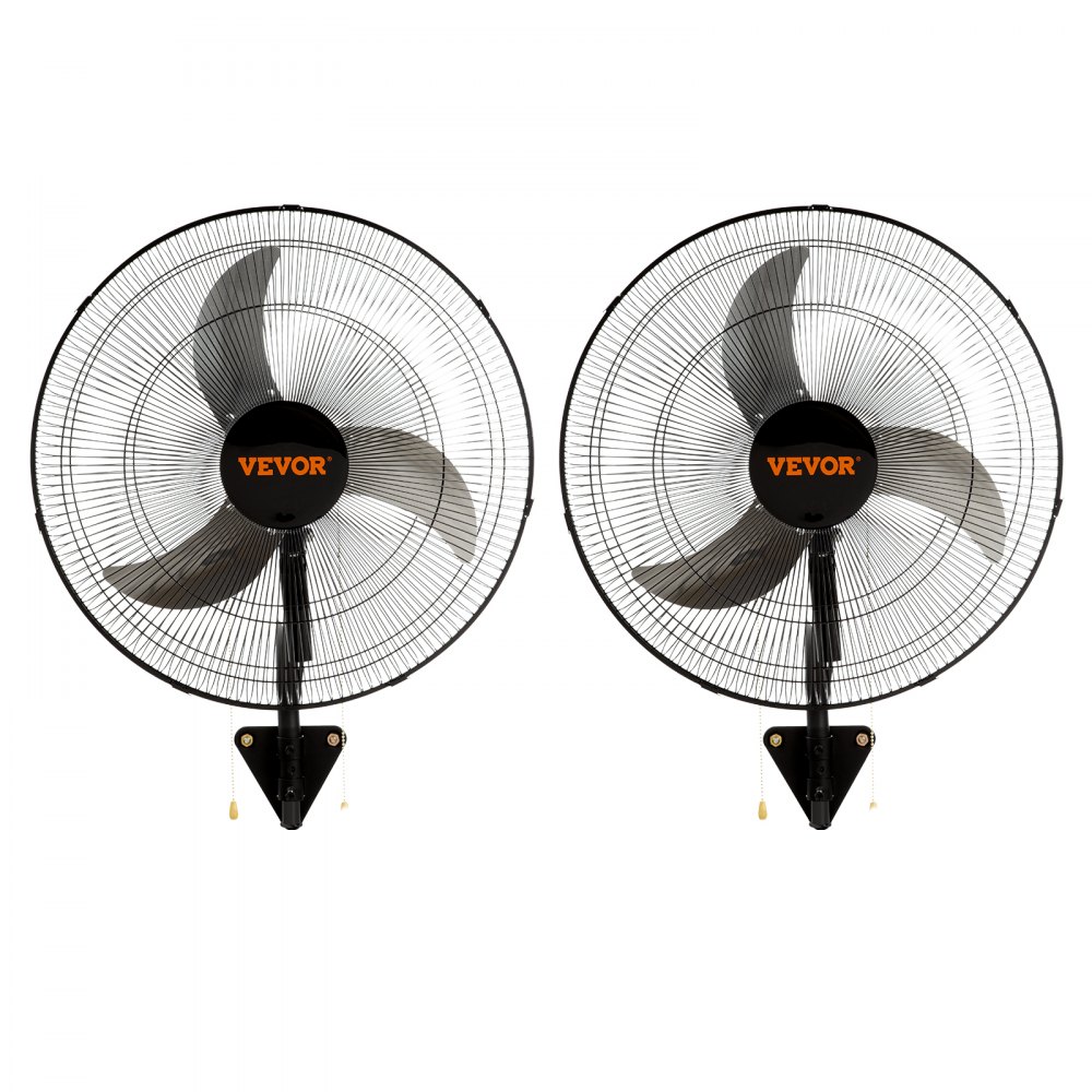 VEVOR Wall Mount Fan, 2 PCS 18 inch Oscillating, 3-speed High Velocity Max. 4000 CFM