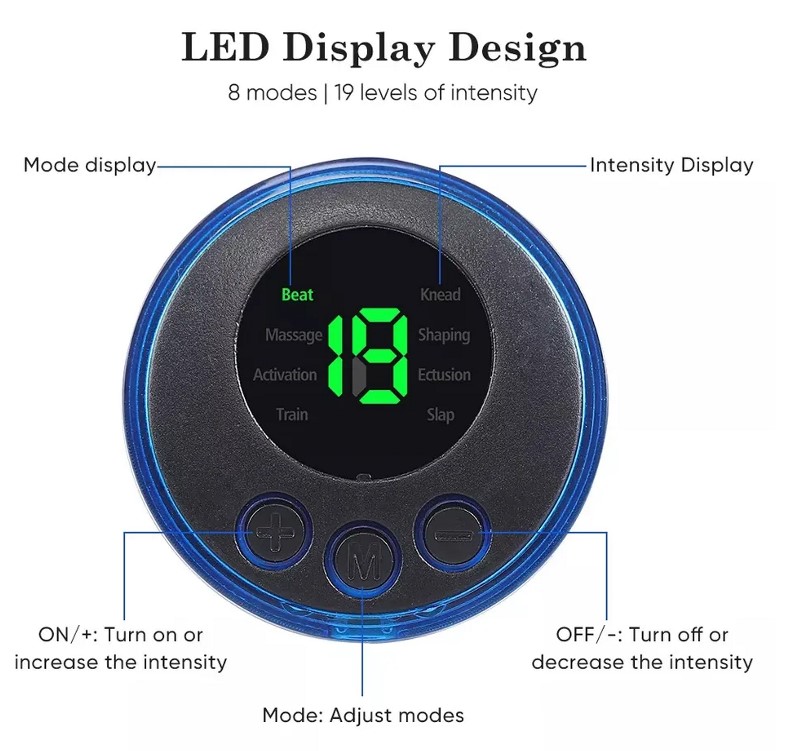 SUPA Foot Massager for Muscle Relaxation, LCD Display Screen, Back Massager & Legs Massager Pad with Remote Control