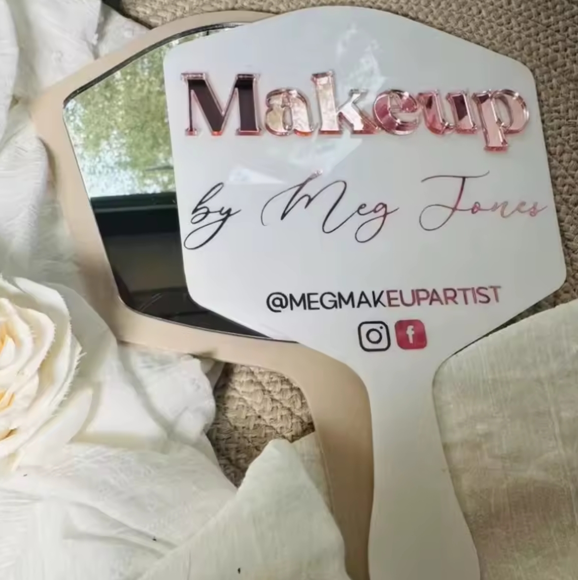 Personalized 3D Acrylic Hand Mirror