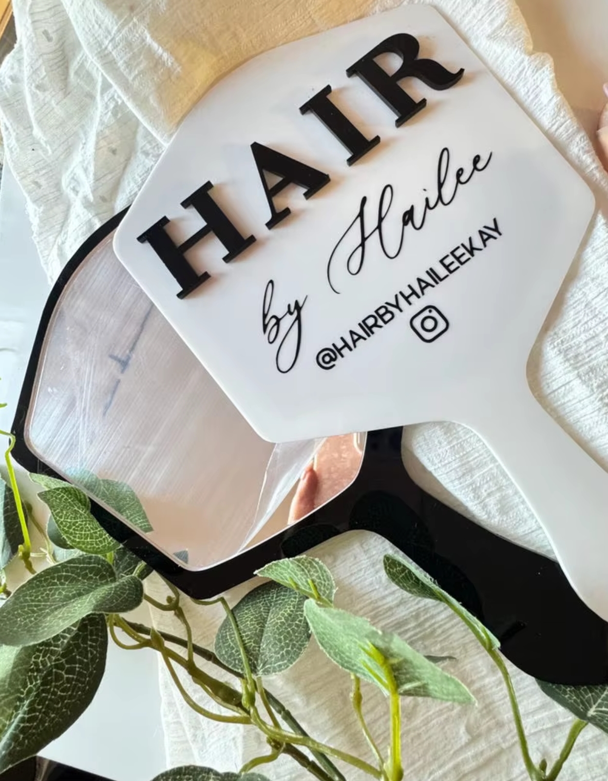 Personalized 3D Acrylic Hand Mirror