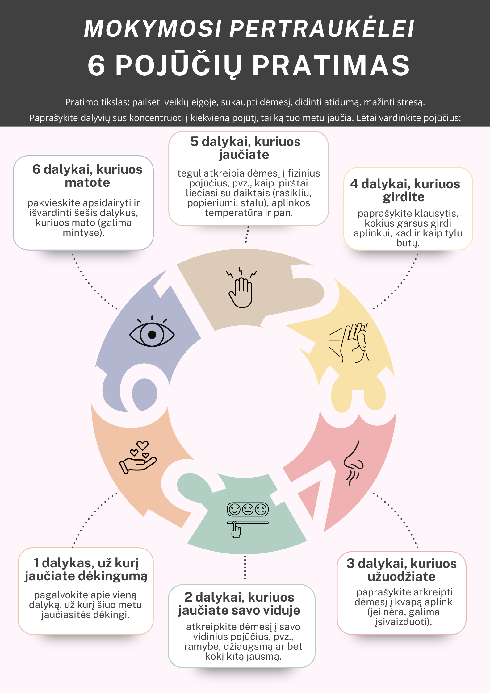 6 pojūčių metodas