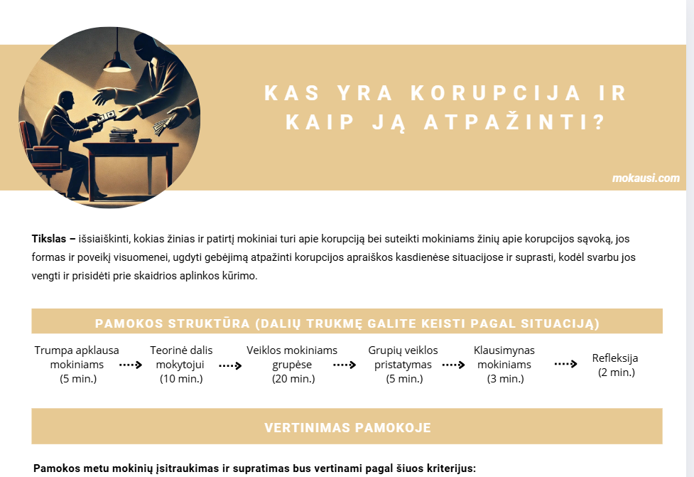 Kas yra korupcija? Kaip ją atpažinti?