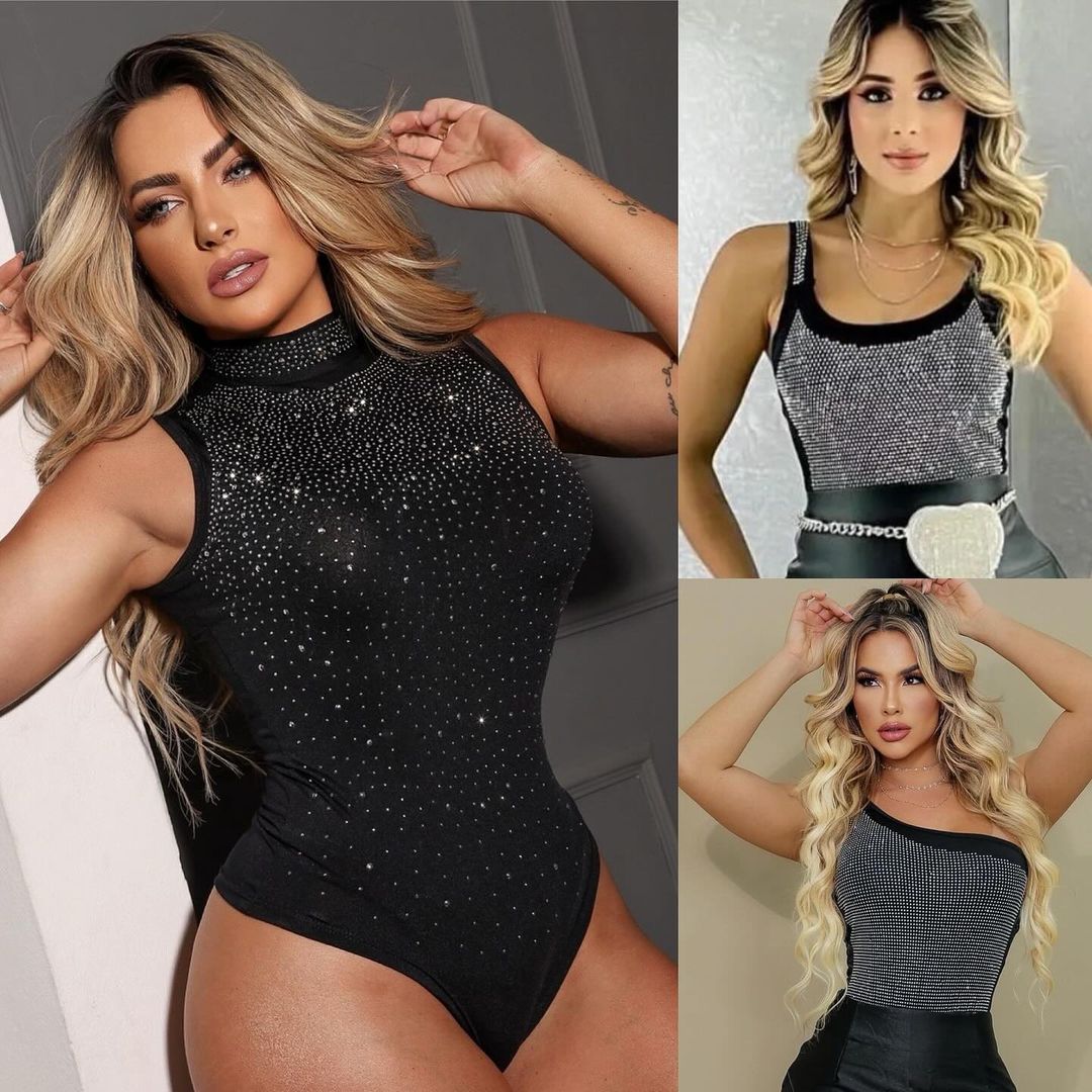 Body Brilhante de Festa.