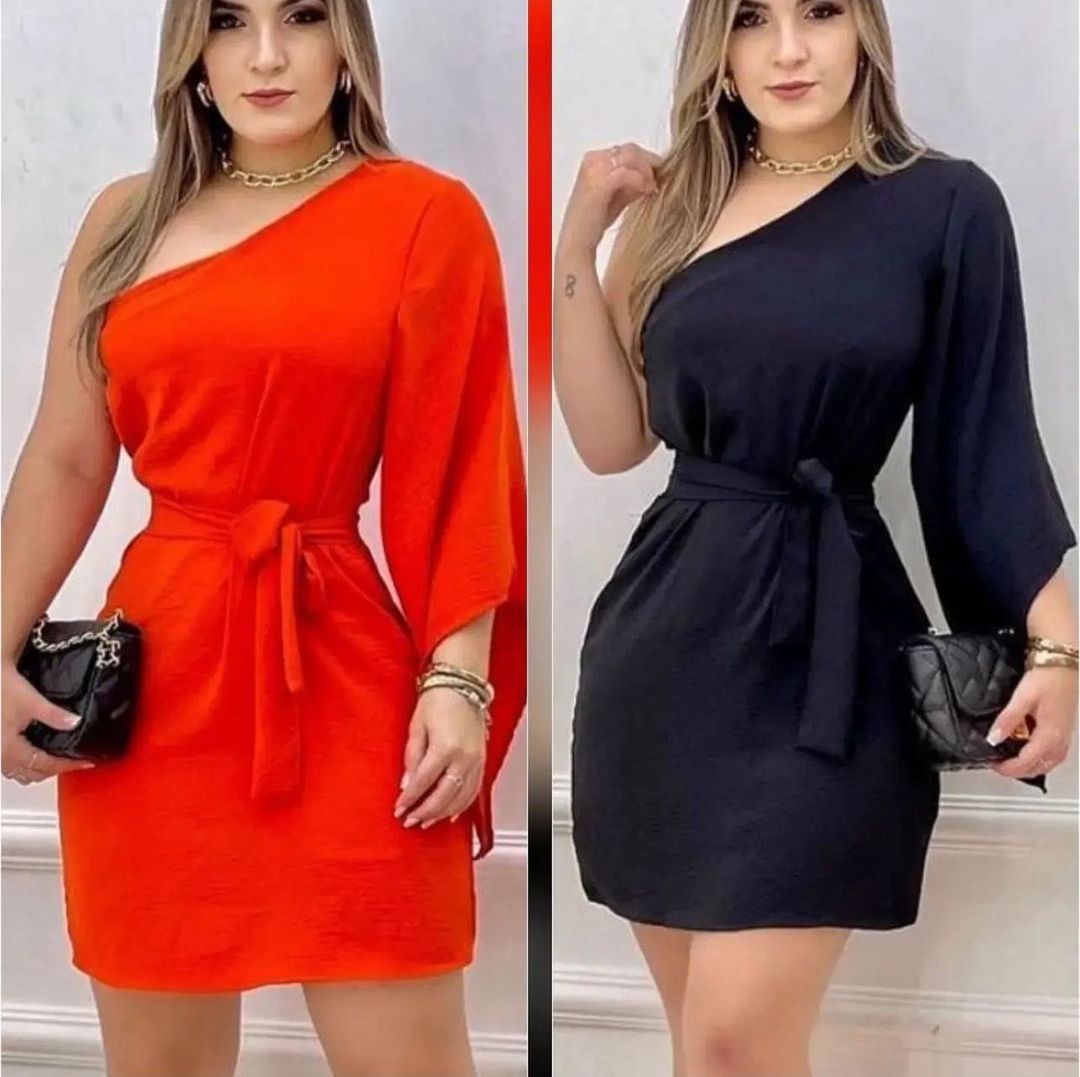 Vestido de um ombro só