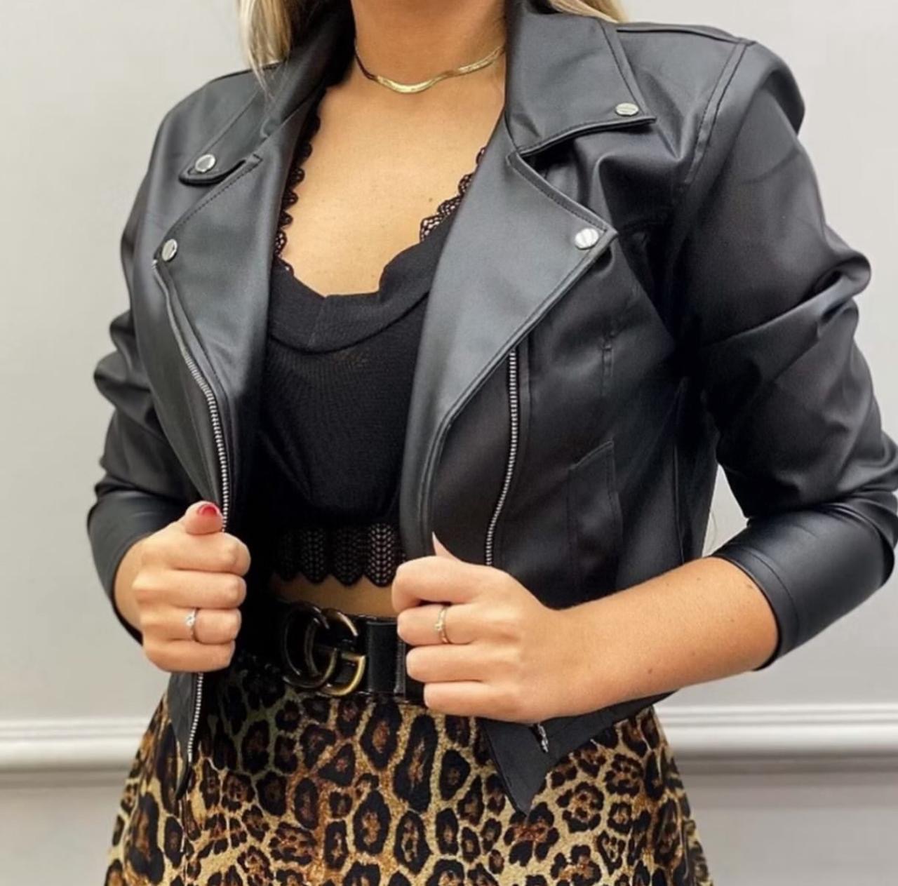 Jaqueta de Couro Sintético