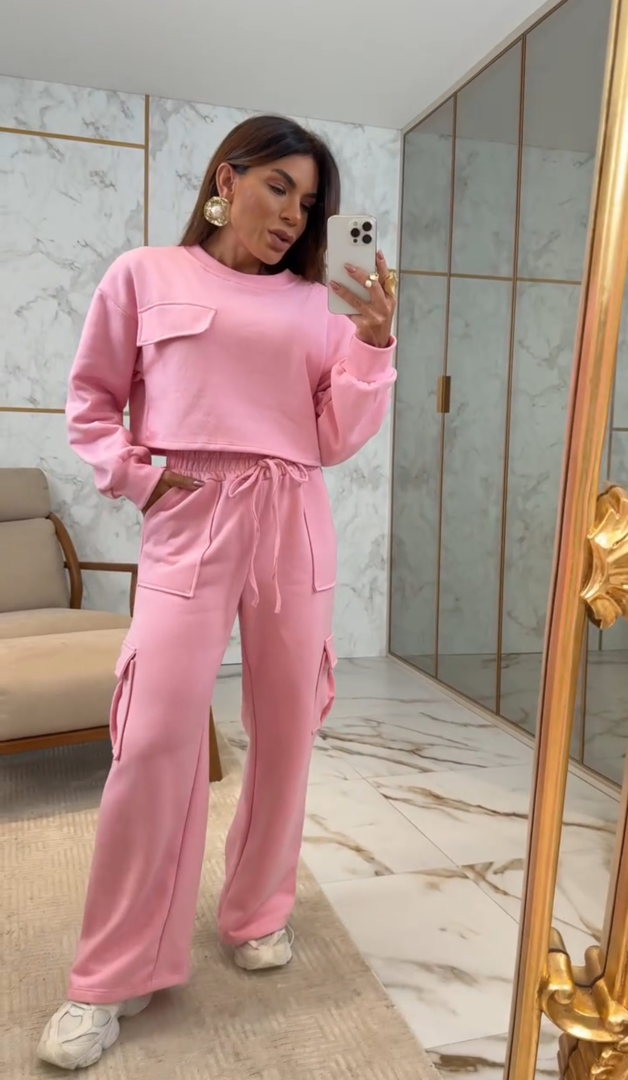 Conjunto Rosa Confortável