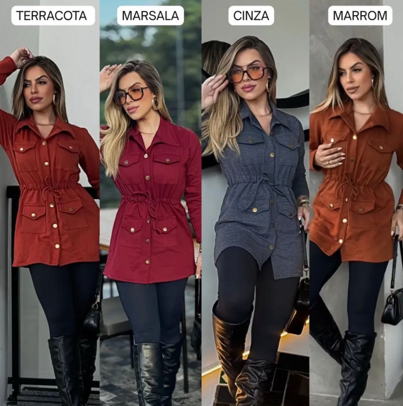 Casaco Feminino com Botões